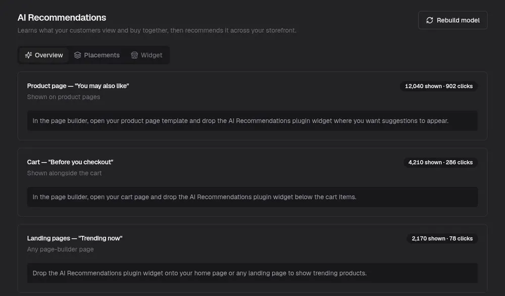 AI Product Recommendations