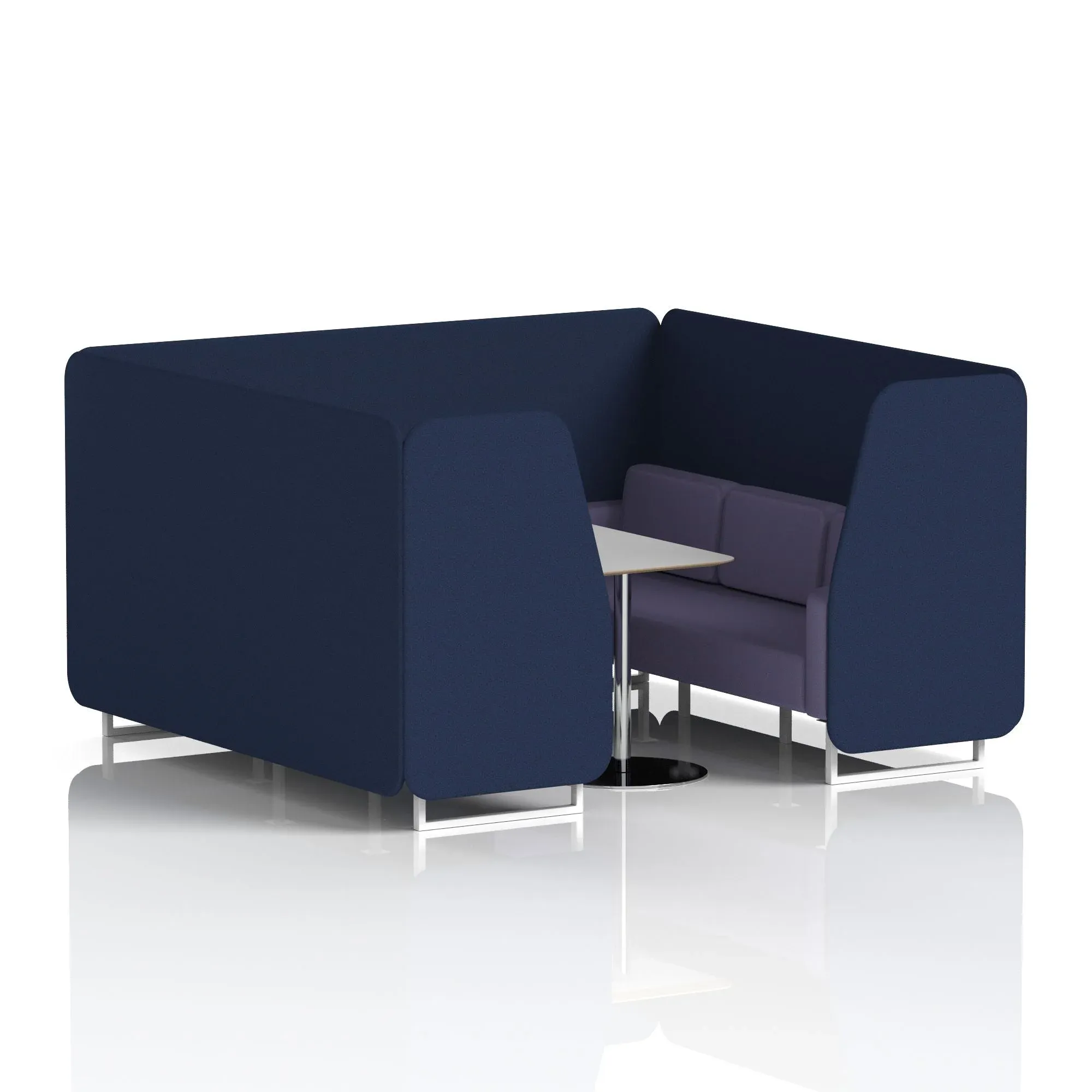 Brixworth Booth With Grey Table In Two Tone