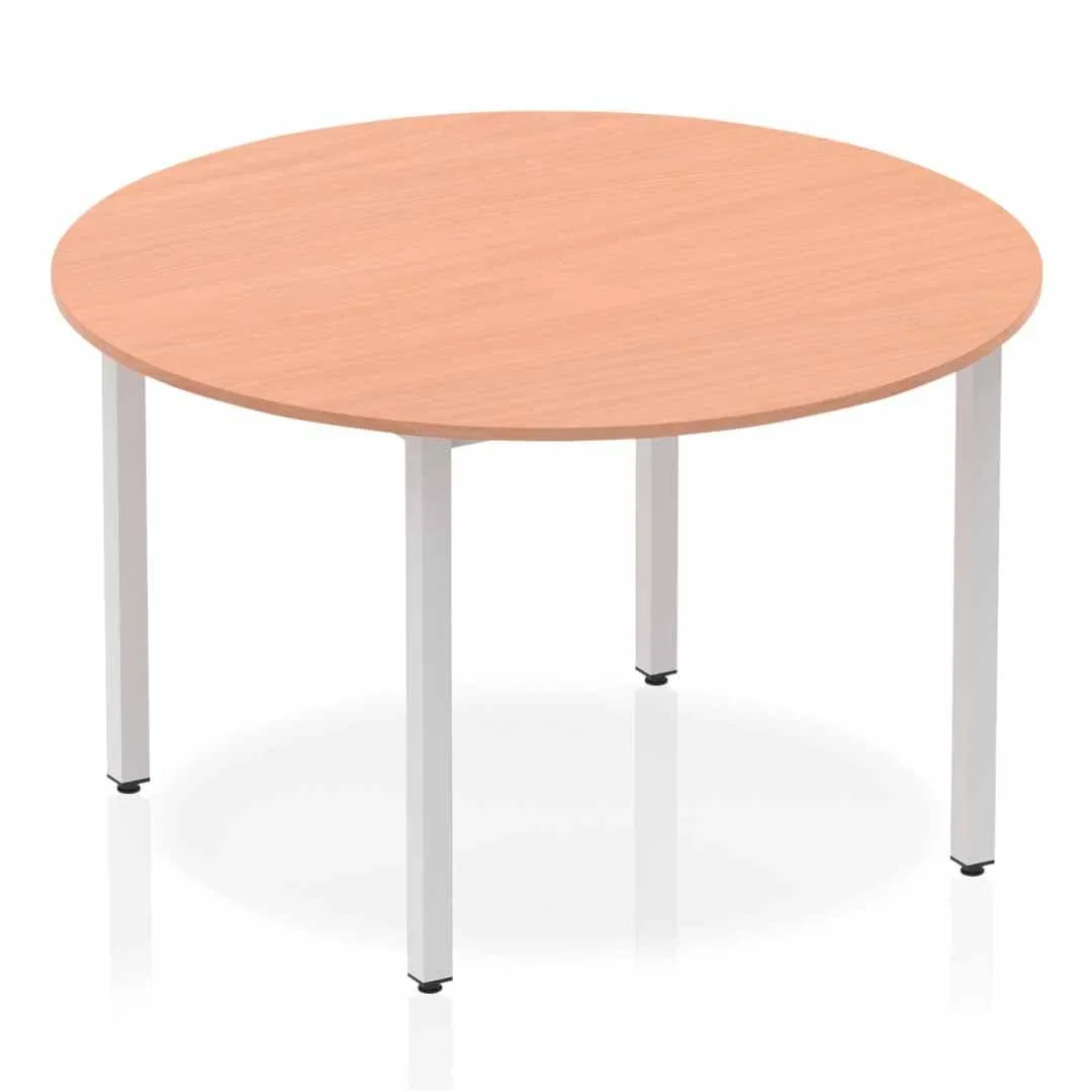 Impulse Round Table With Box Frame Leg