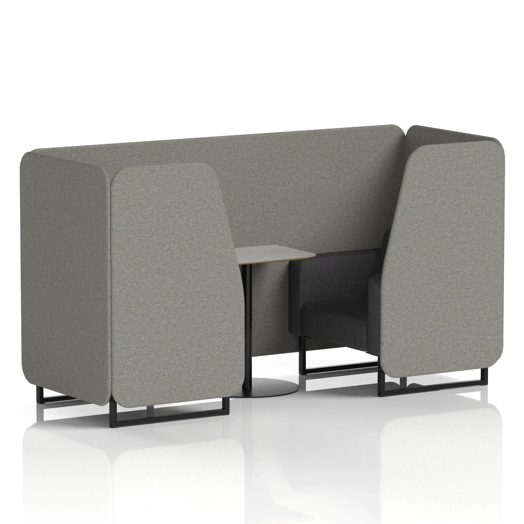 Brixworth Booth With Grey Table In Two Tone