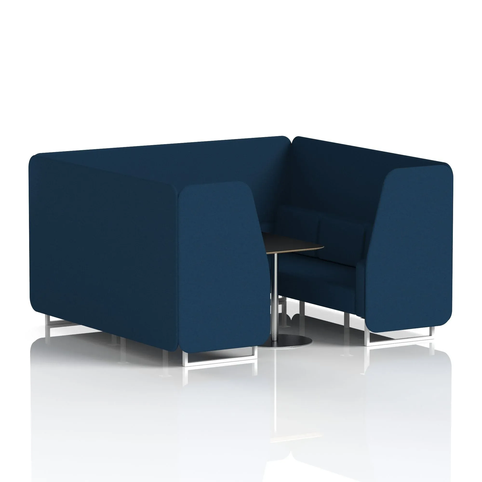 Brixworth Booth With Black Table In Single Tone