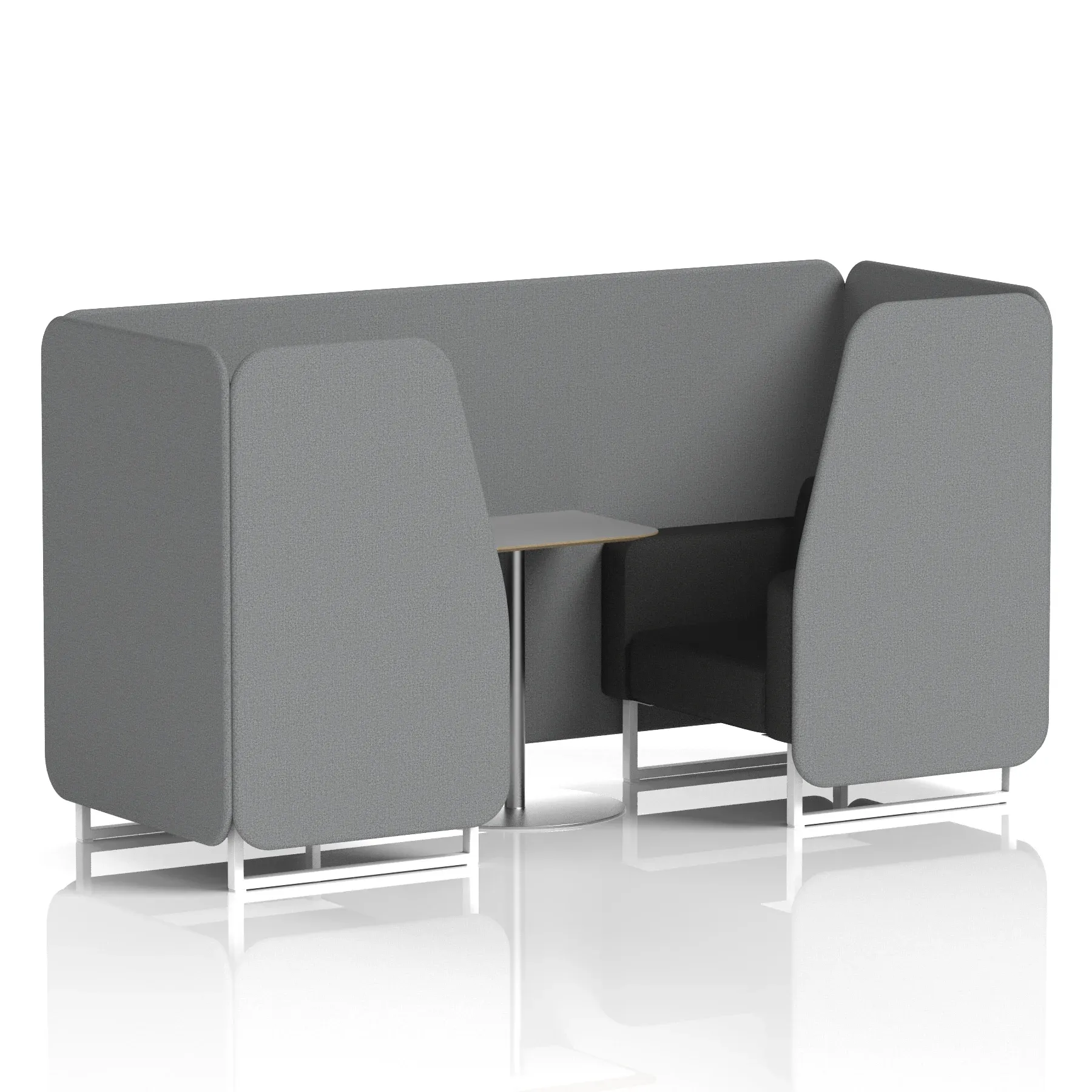 Brixworth Booth With Grey Table In Two Tone