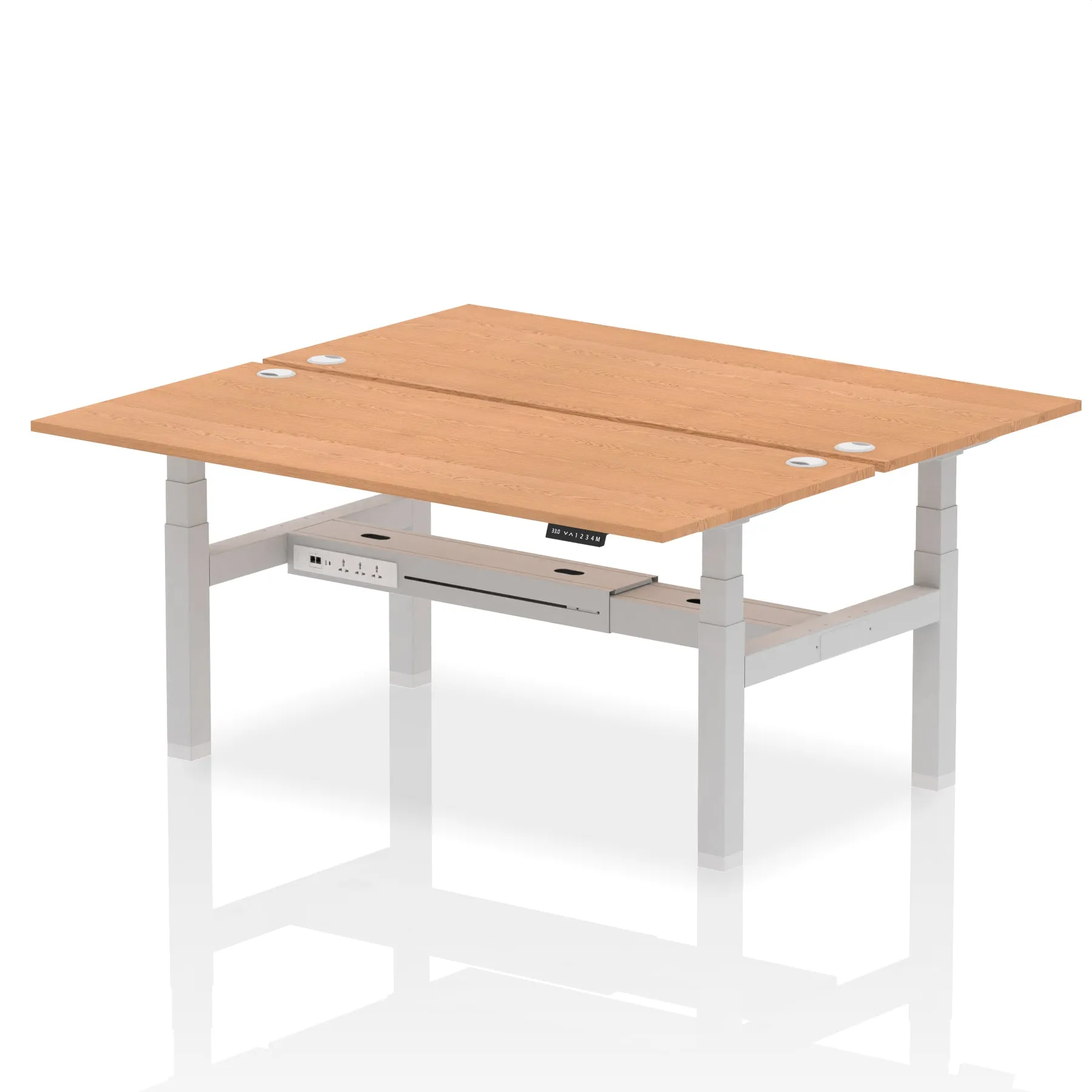 OE - Air Back-to-Back Height Adjustable Bench Desk - 2 Person