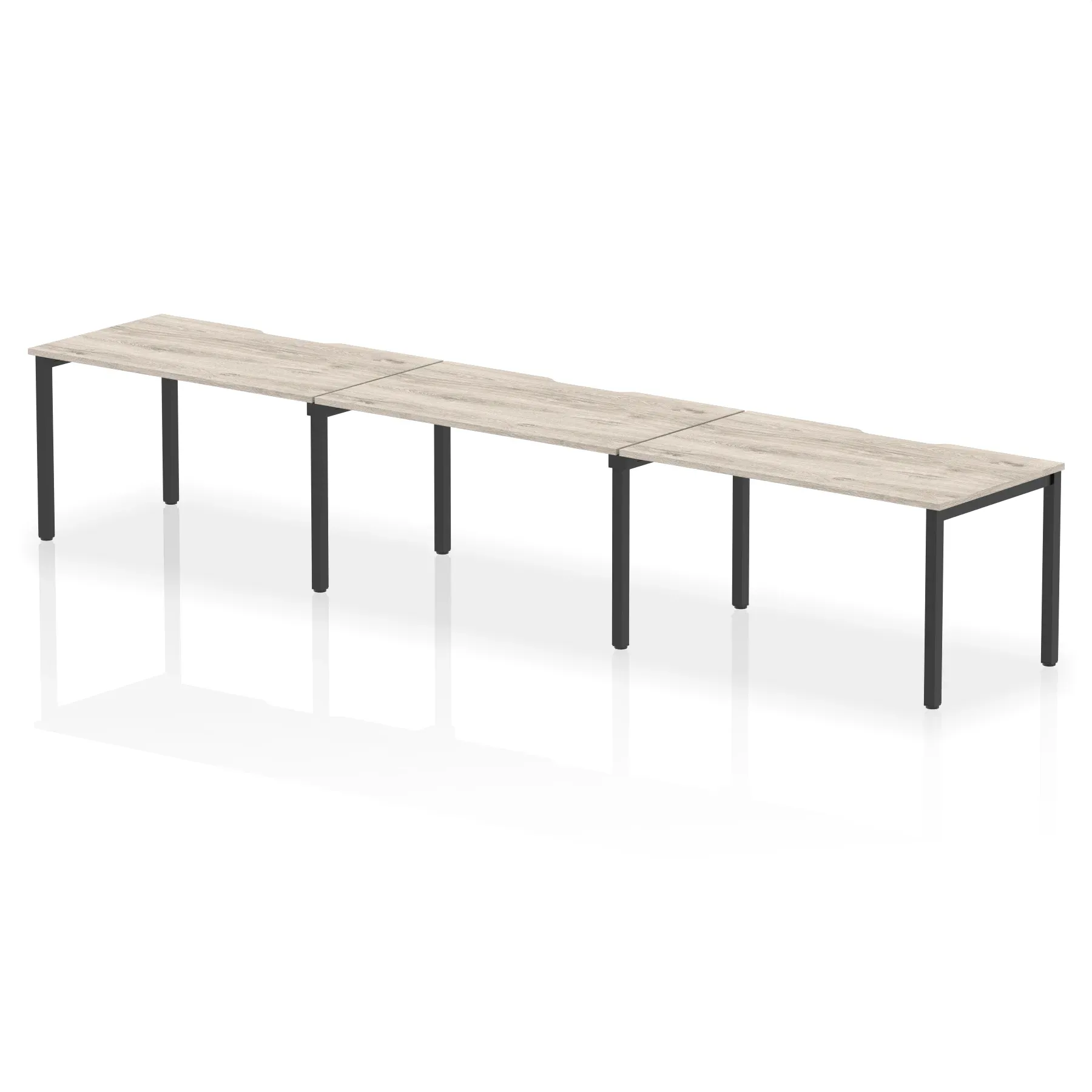 Evolve Plus Single Row Bench Desk - 3 Person