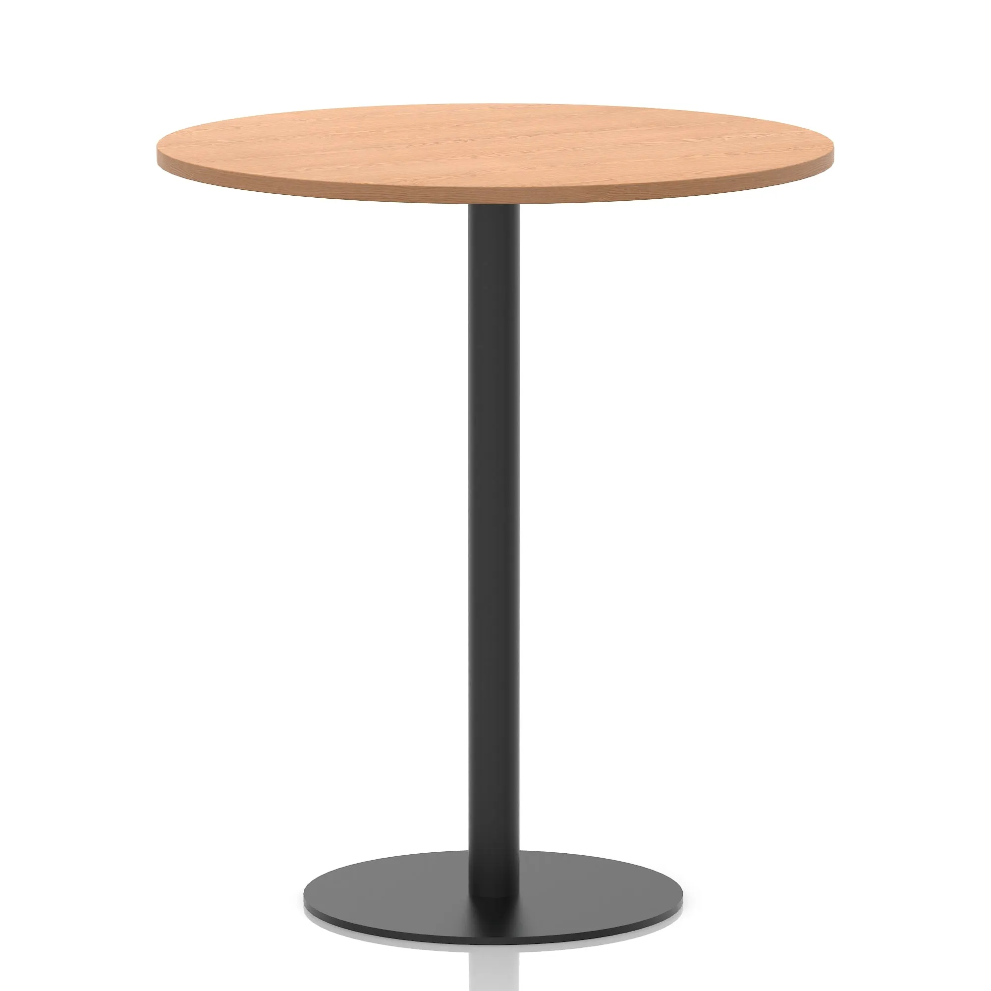 Italia Round Poseur Table Black Leg