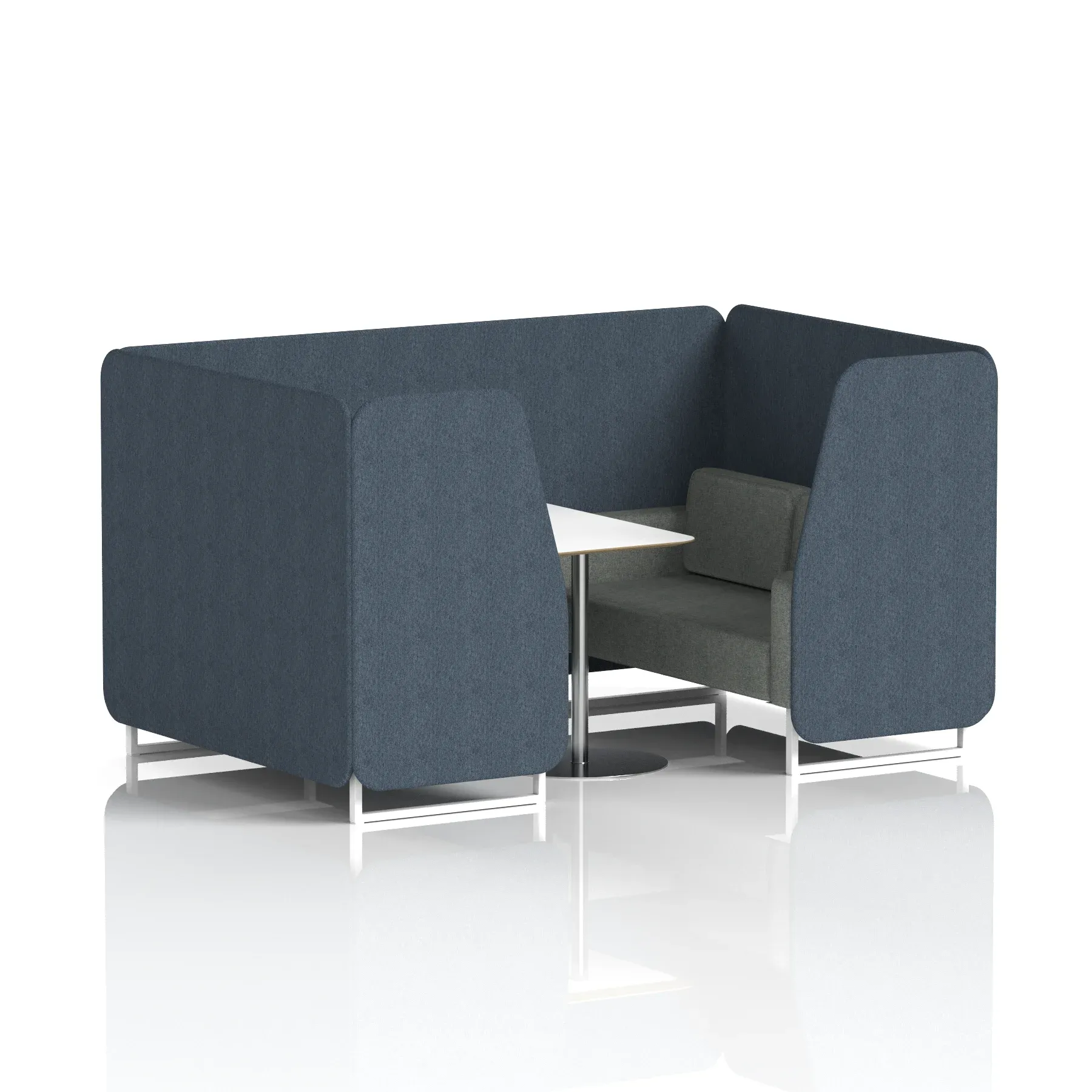 Brixworth Booth With White Table In Two Tone