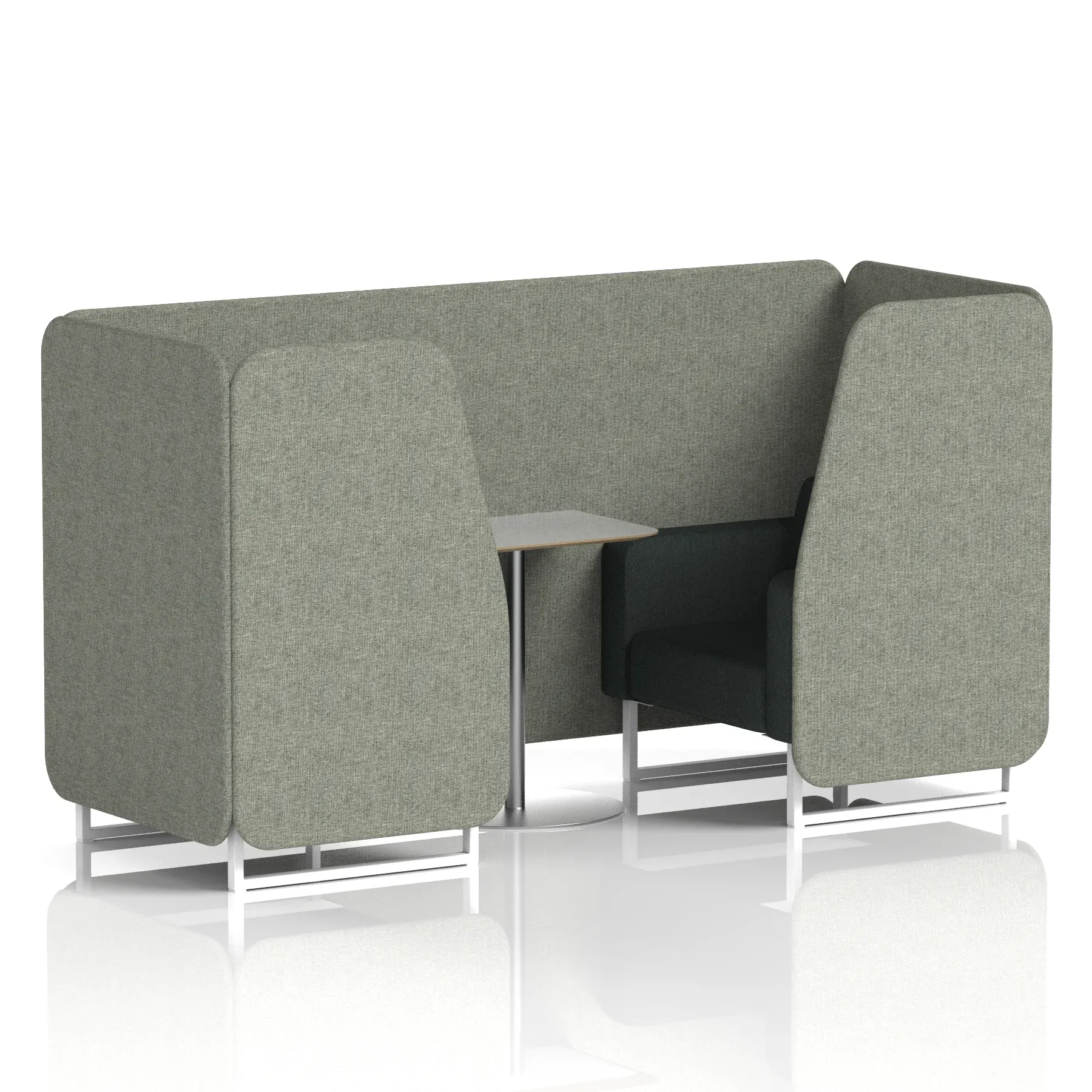 Brixworth Booth With Grey Table In Two Tone