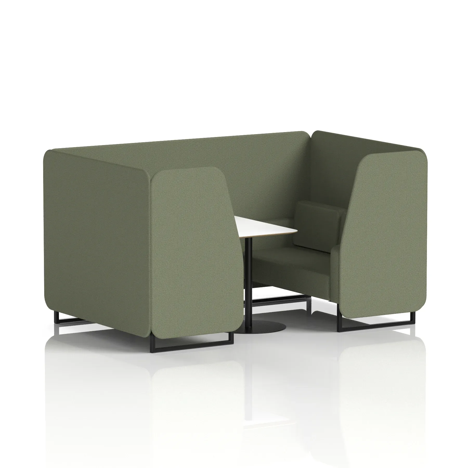 Brixworth Booth With White Table In Single Tone