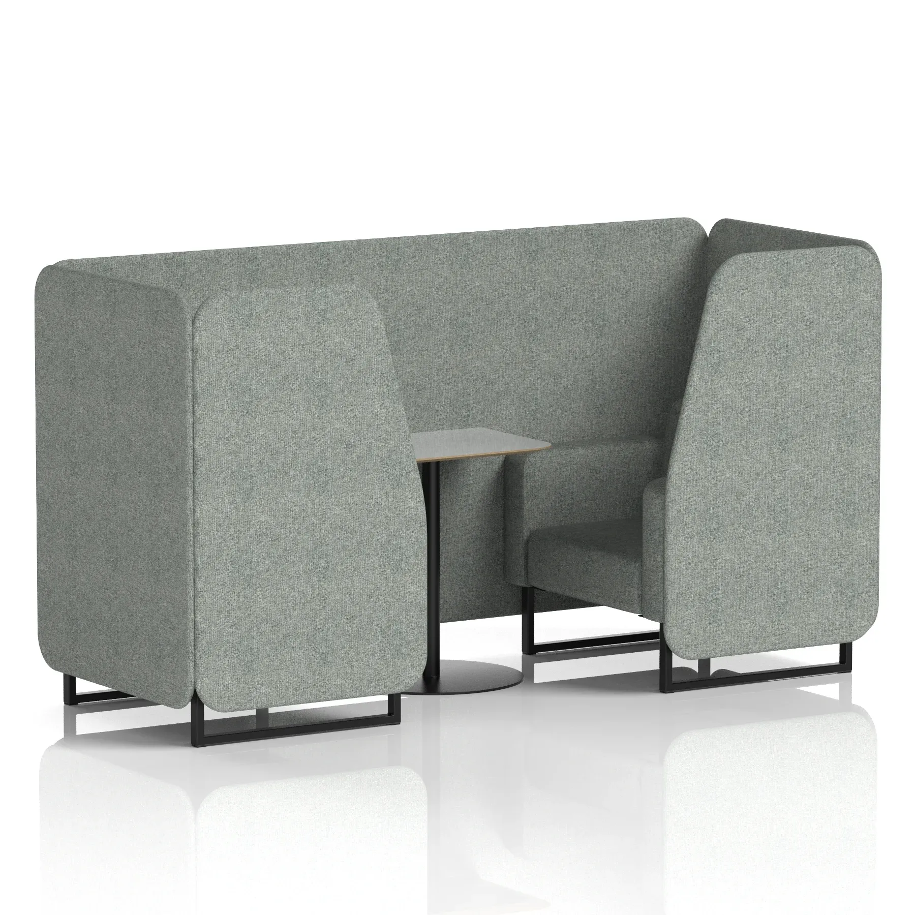 Brixworth Booth With Grey Table In Single Tone