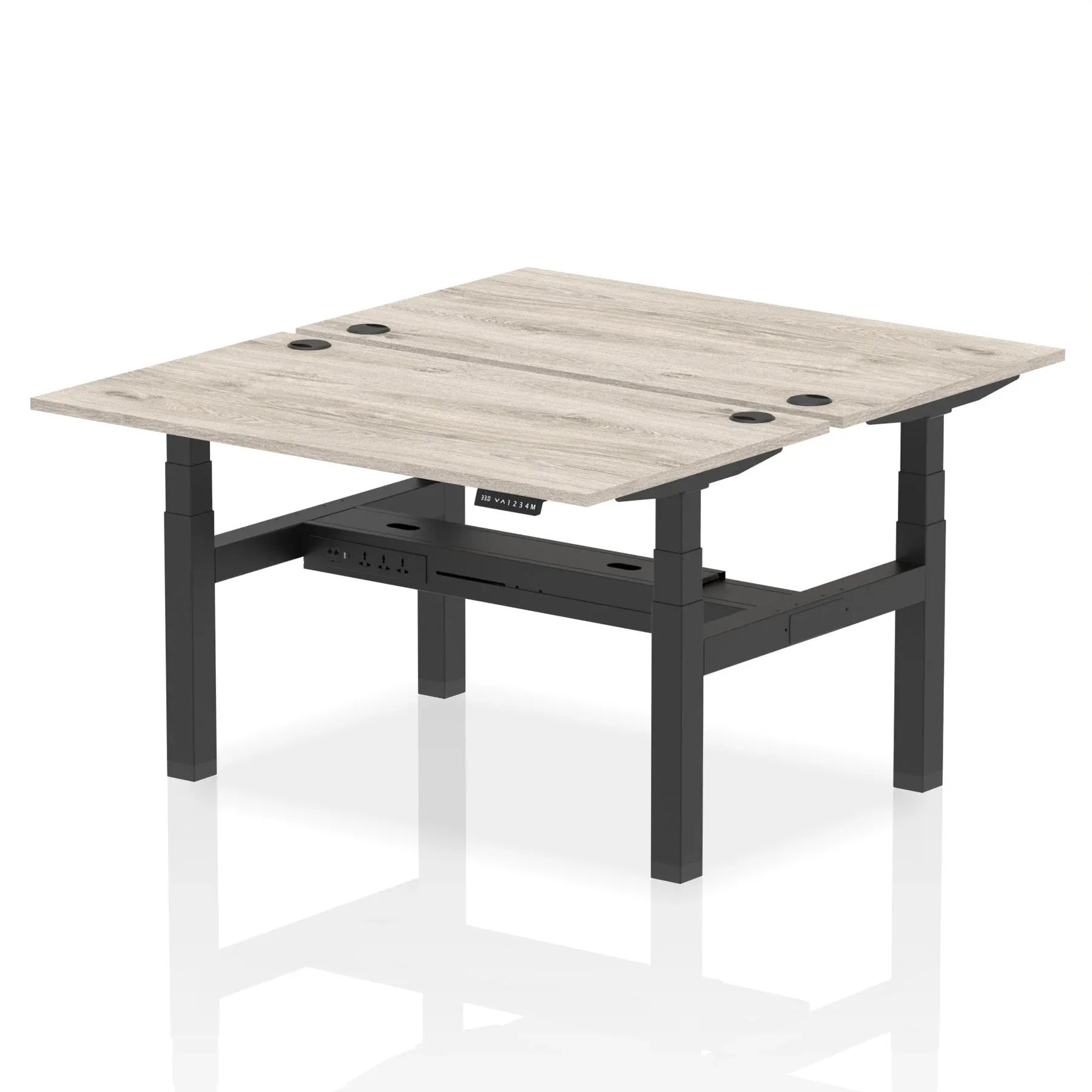 OE - Air Back-to-Back Height Adjustable Bench Desk - 2 Person