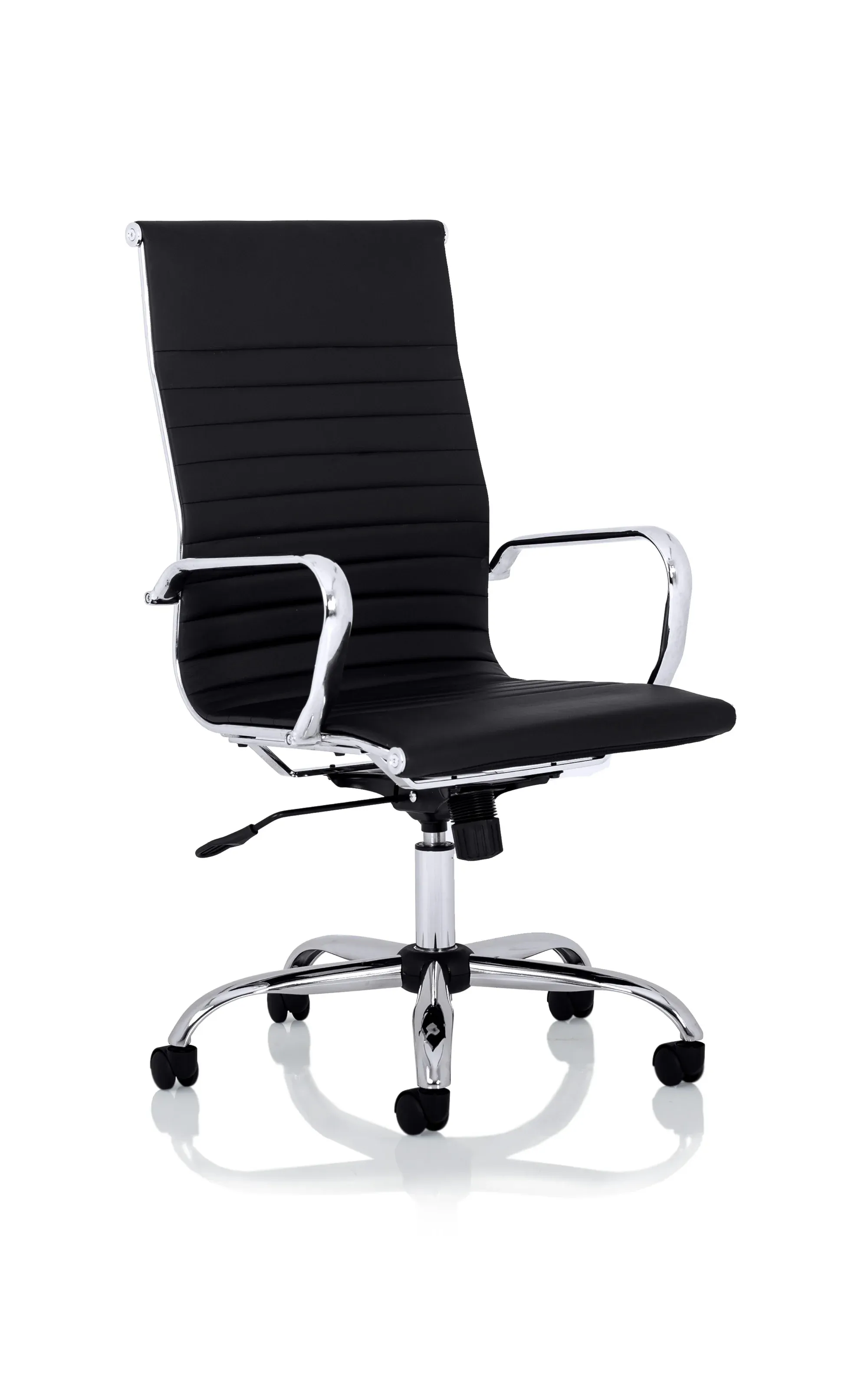 OE - Nola Black Leather Executive Office Chair with Arms
