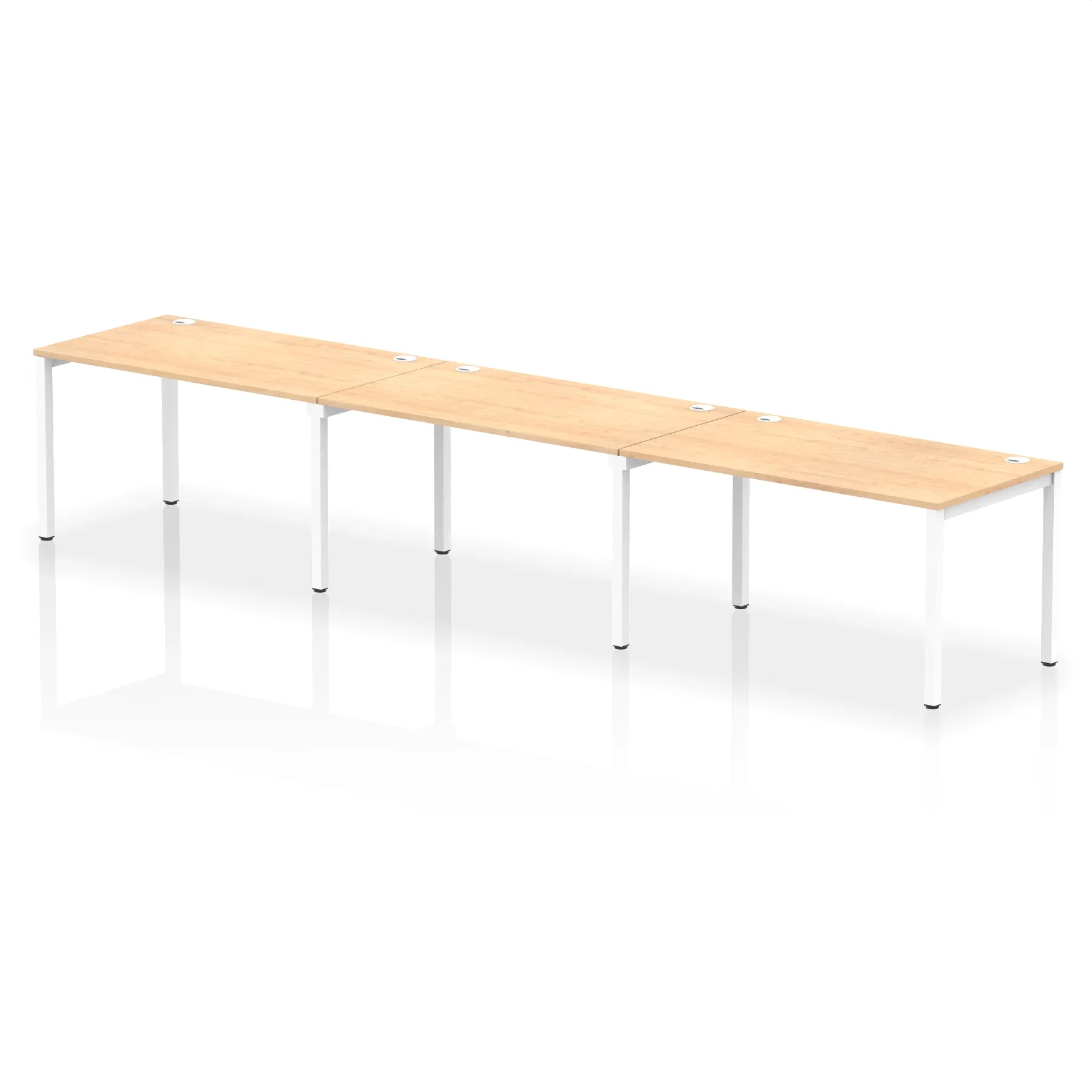 Impulse Single Row Bench Desk - 3 Person