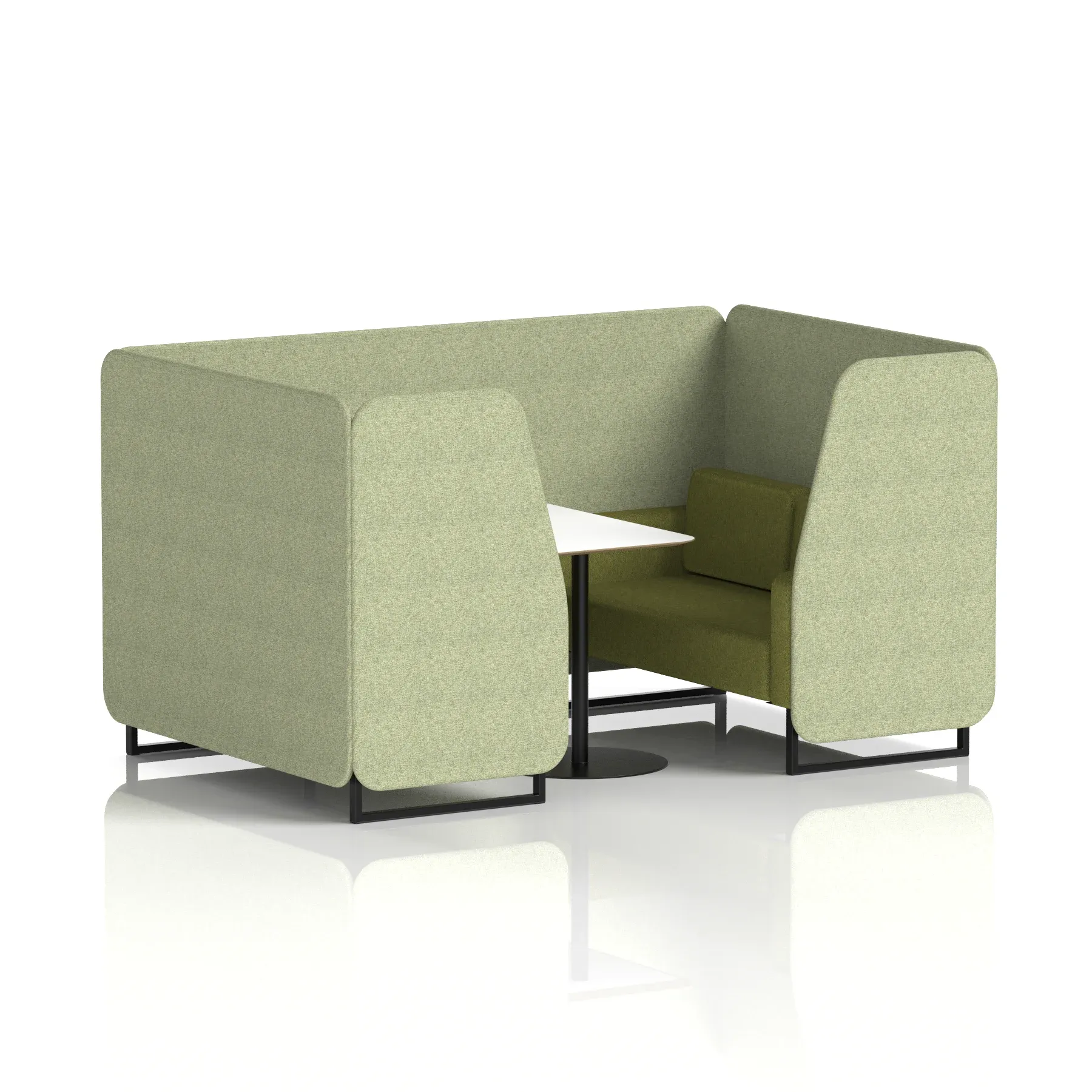 Brixworth Booth With White Table In Two Tone