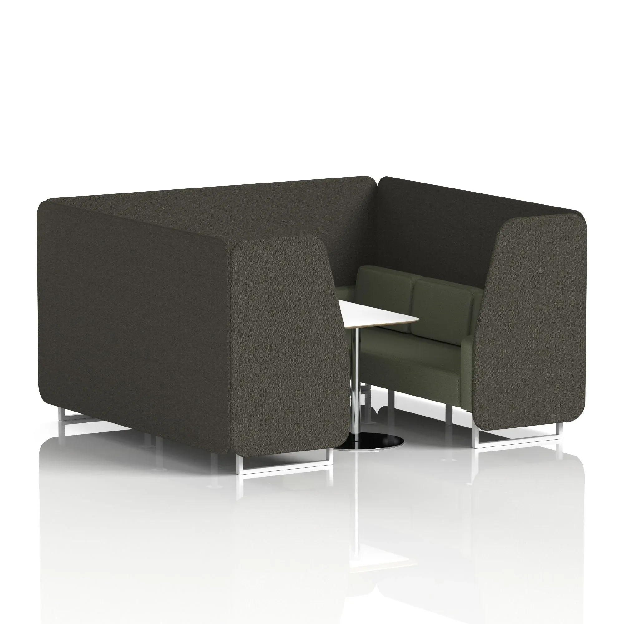 Brixworth Booth With White Table In Two Tone