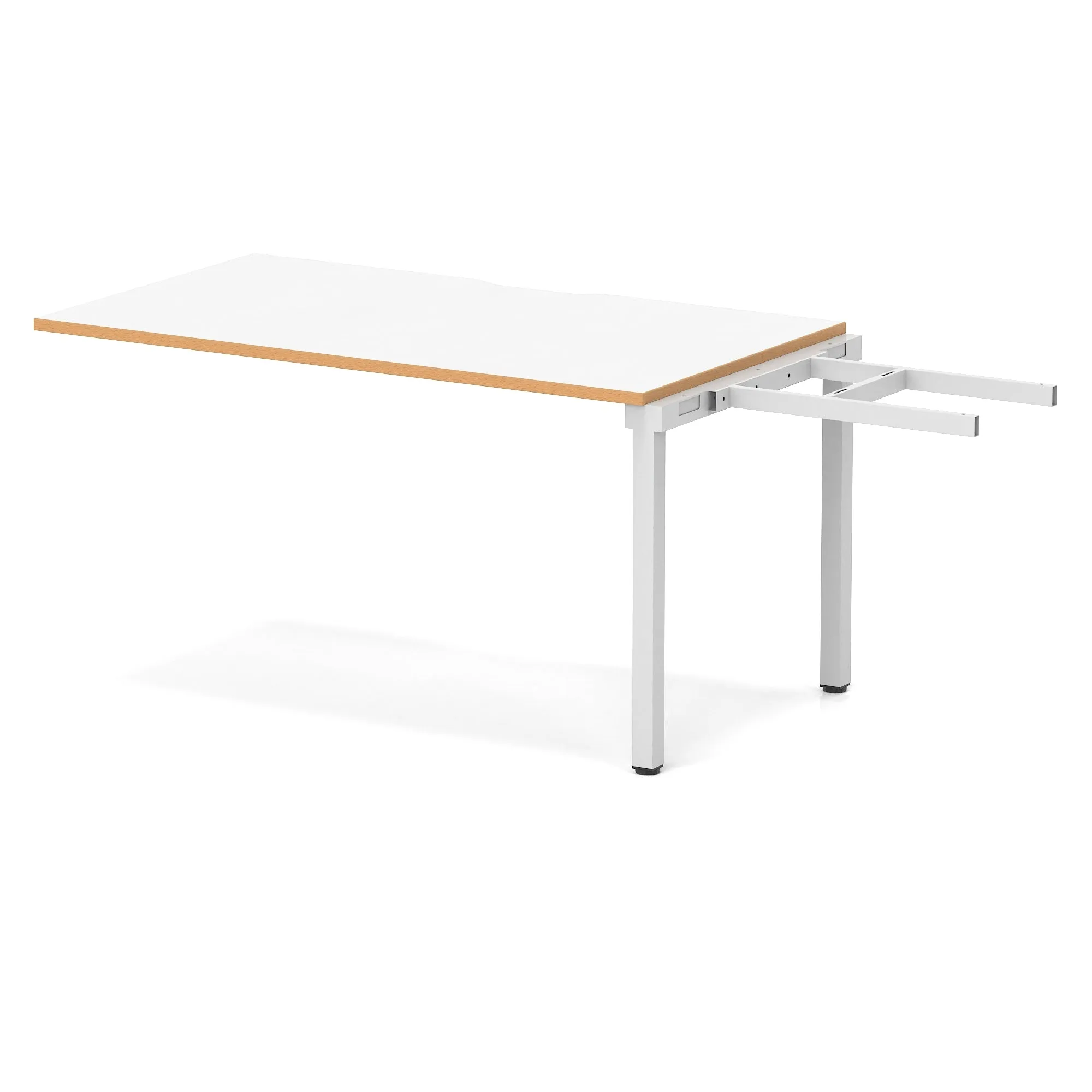 Evolve Plus Single Row Bench Desk Extension Kit