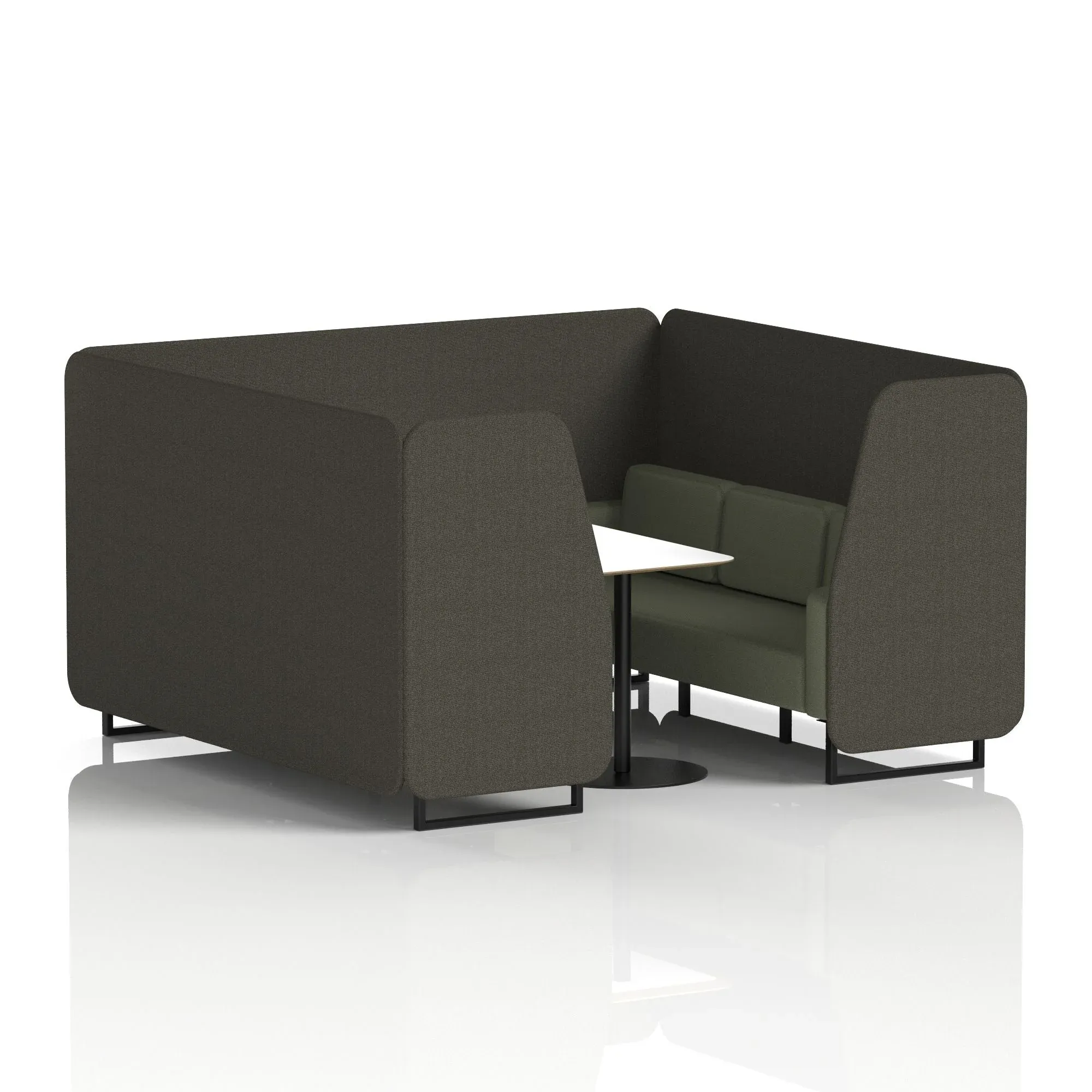 Brixworth Booth With White Table In Two Tone