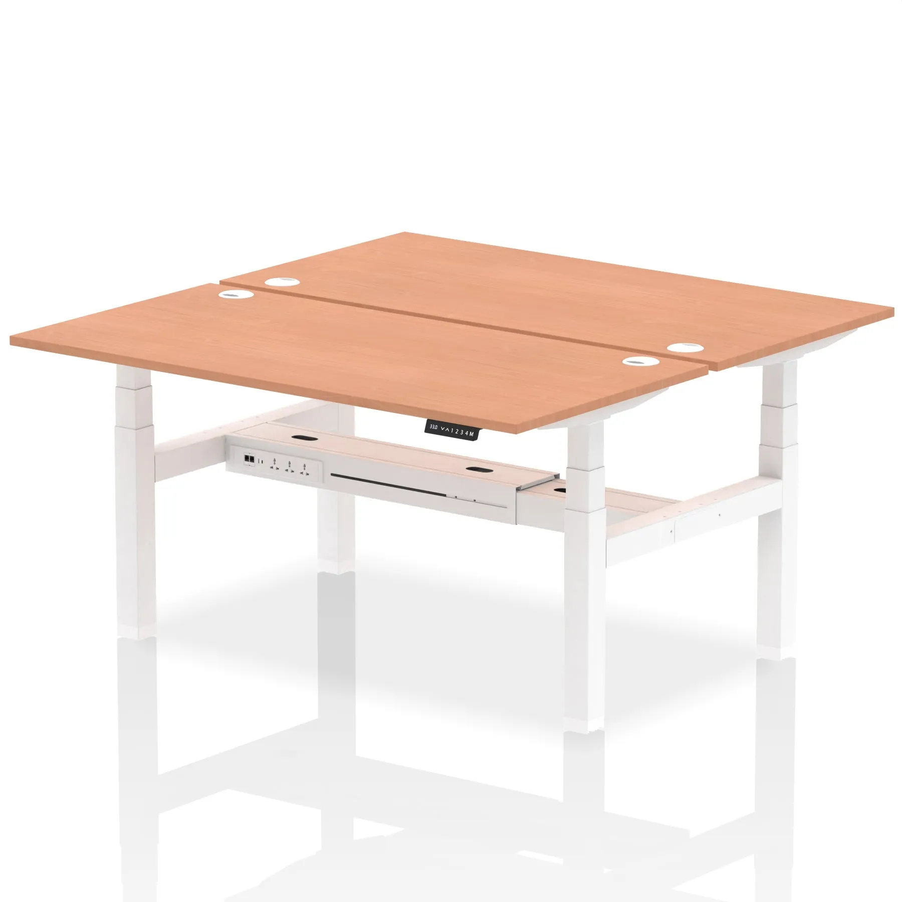 OE - Air Back-to-Back Height Adjustable Bench Desk - 2 Person