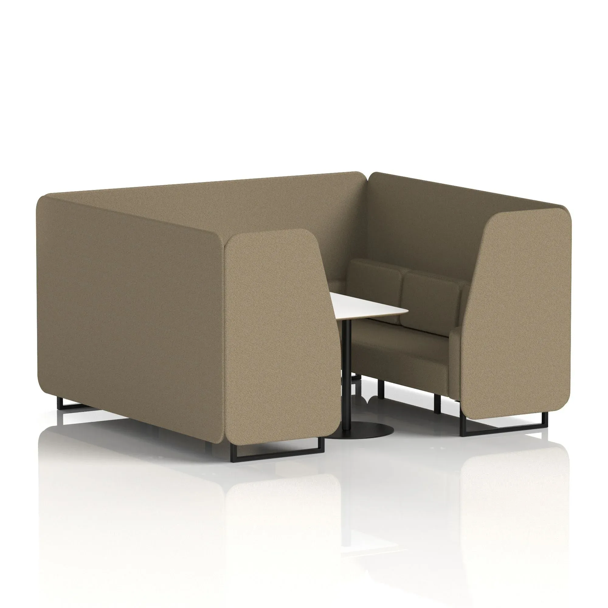Brixworth Booth With White Table In Single Tone