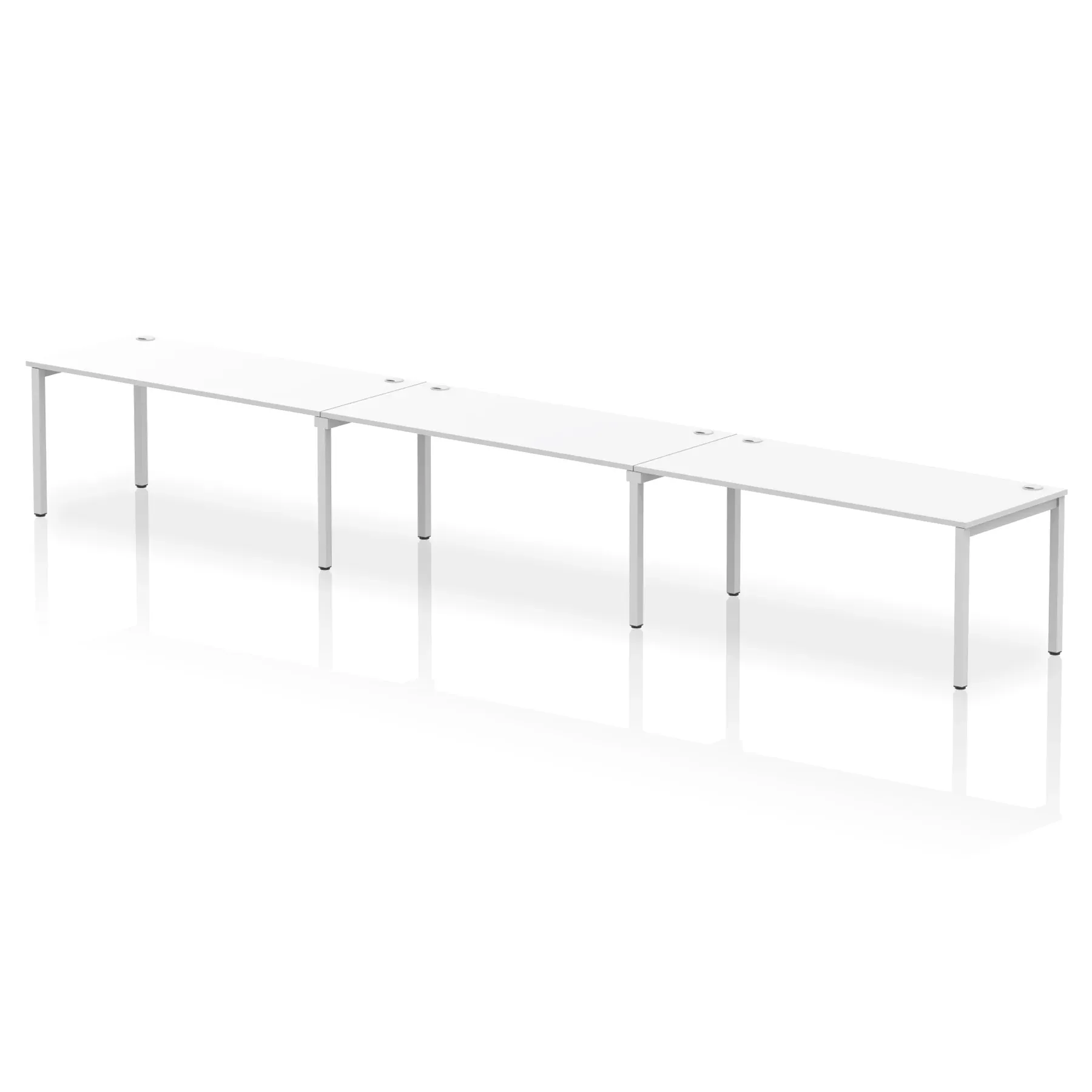 Impulse Single Row Bench Desk - 3 Person