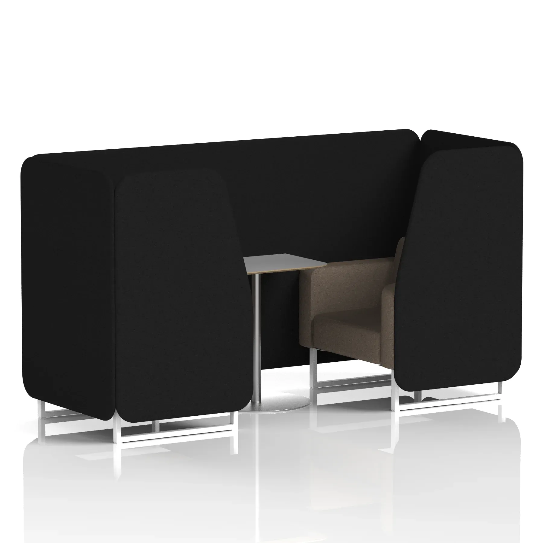 Brixworth Booth With Grey Table In Two Tone