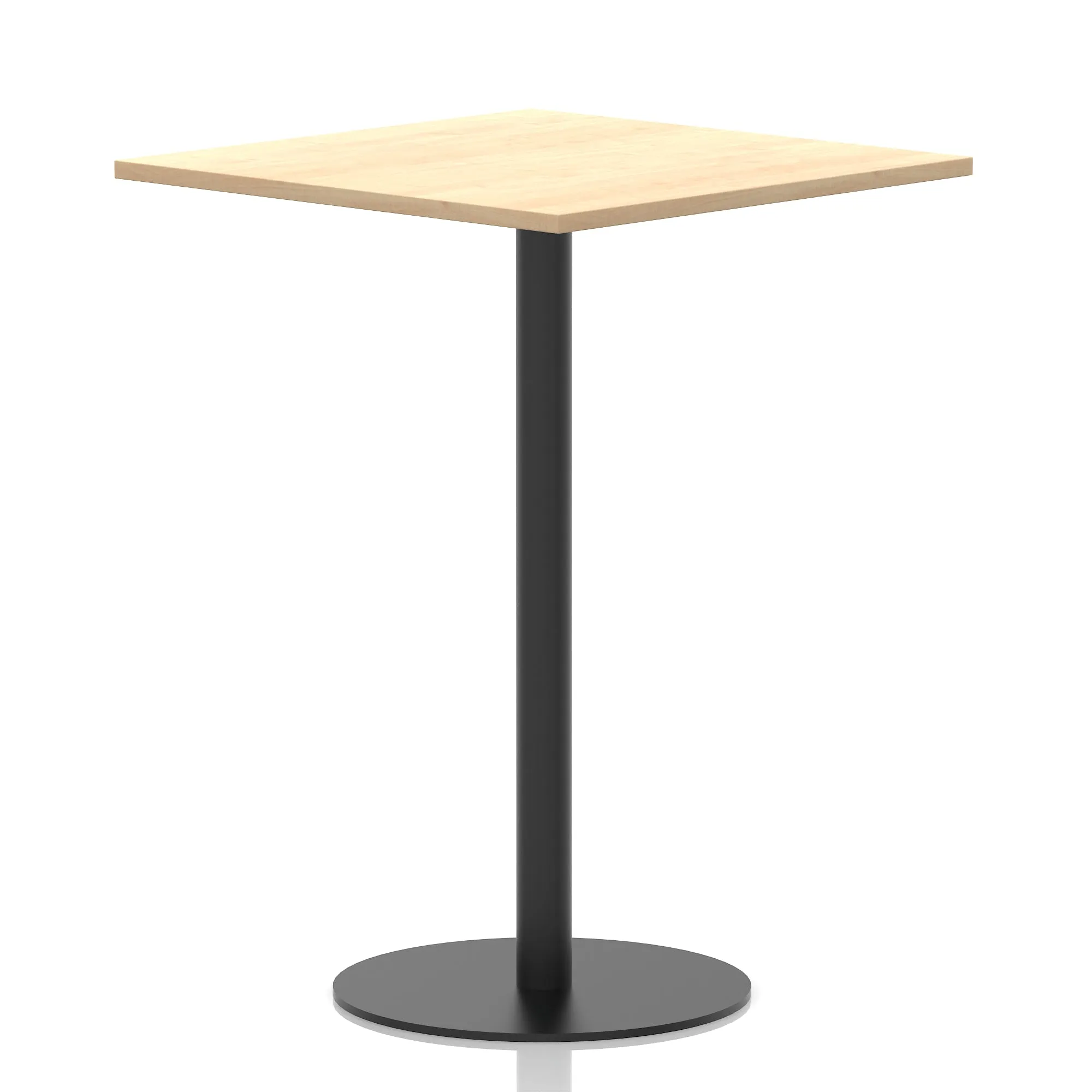 Italia Square Poseur Table Black Leg