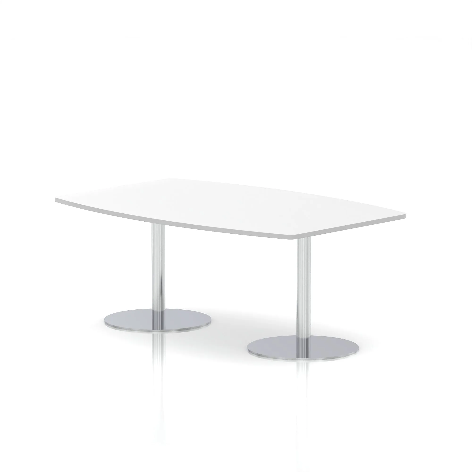 Italia High Gloss Boardroom Table Silver Leg