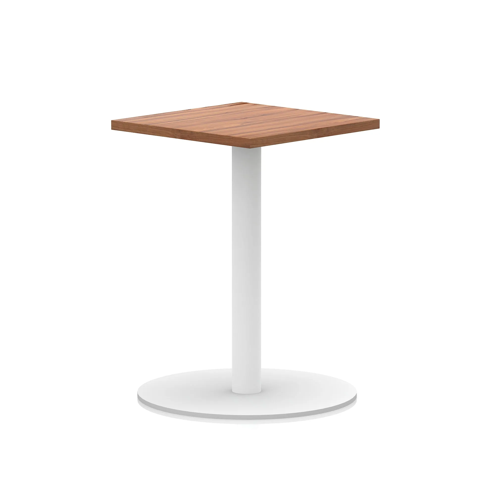 Italia Square Poseur Table White Leg