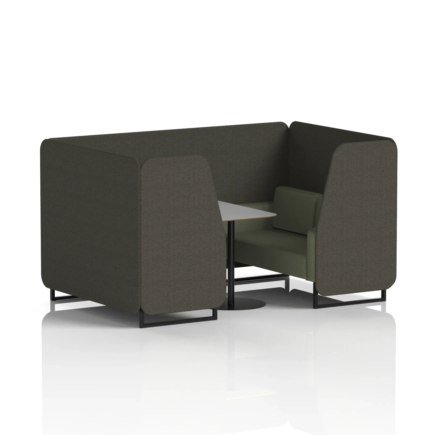 Brixworth Booth With Grey Table In Two Tone