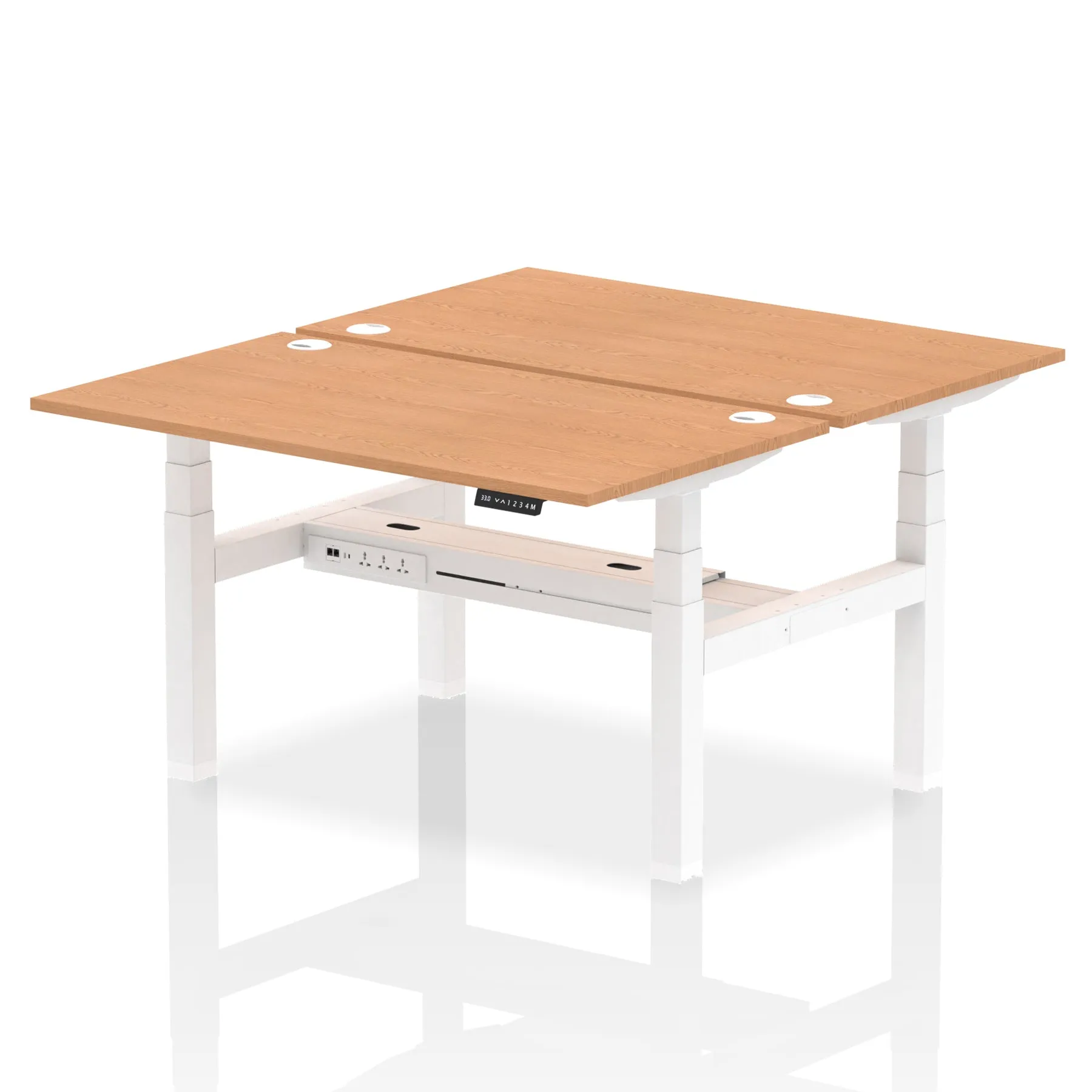 OE - Air Back-to-Back Height Adjustable Bench Desk - 2 Person