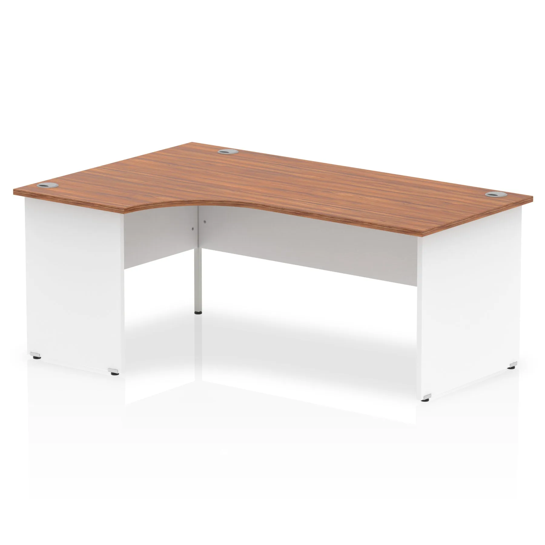 OE - Impulse 1800mm Left Crescent Desk Panel End Leg Two Tone