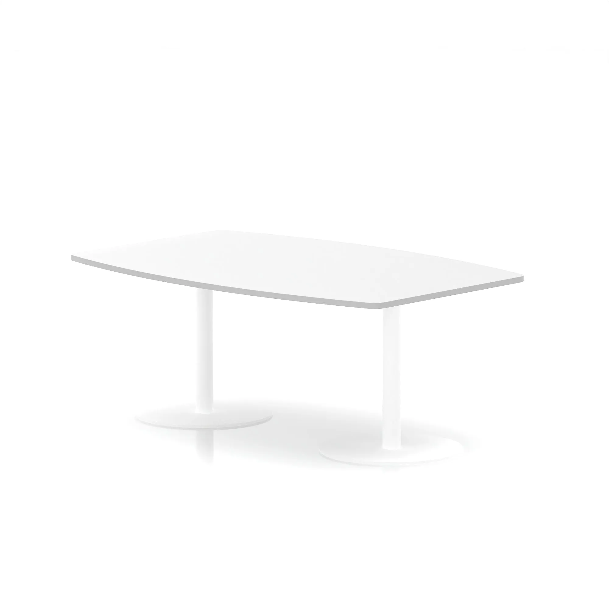 Italia High Gloss Boardroom Table White Leg
