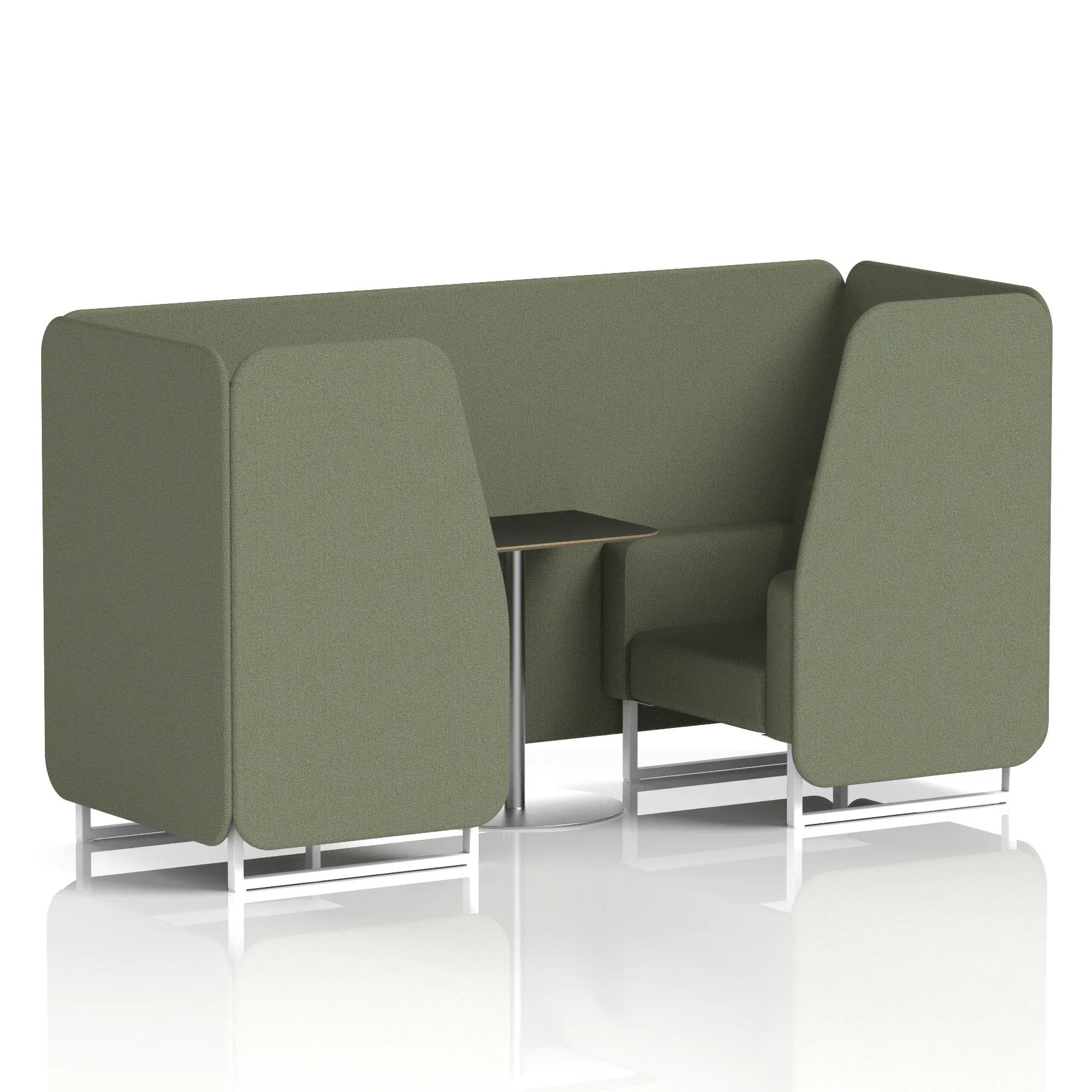 Brixworth Booth With Black Table In Single Tone