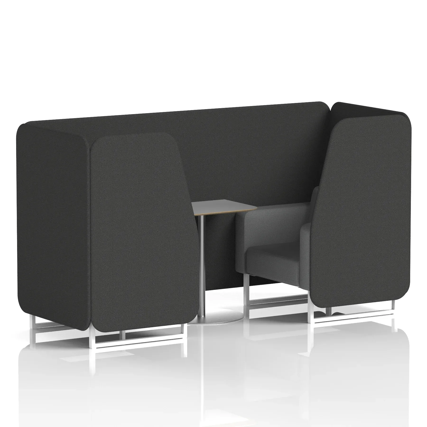 Brixworth Booth With Grey Table In Two Tone
