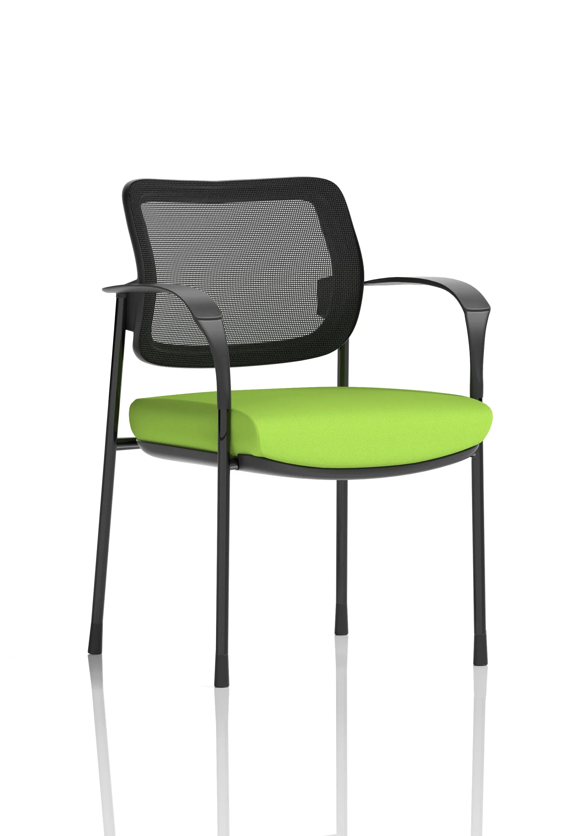 Brunswick Deluxe Medium Back Stacking Visitor Office Chair with Arms