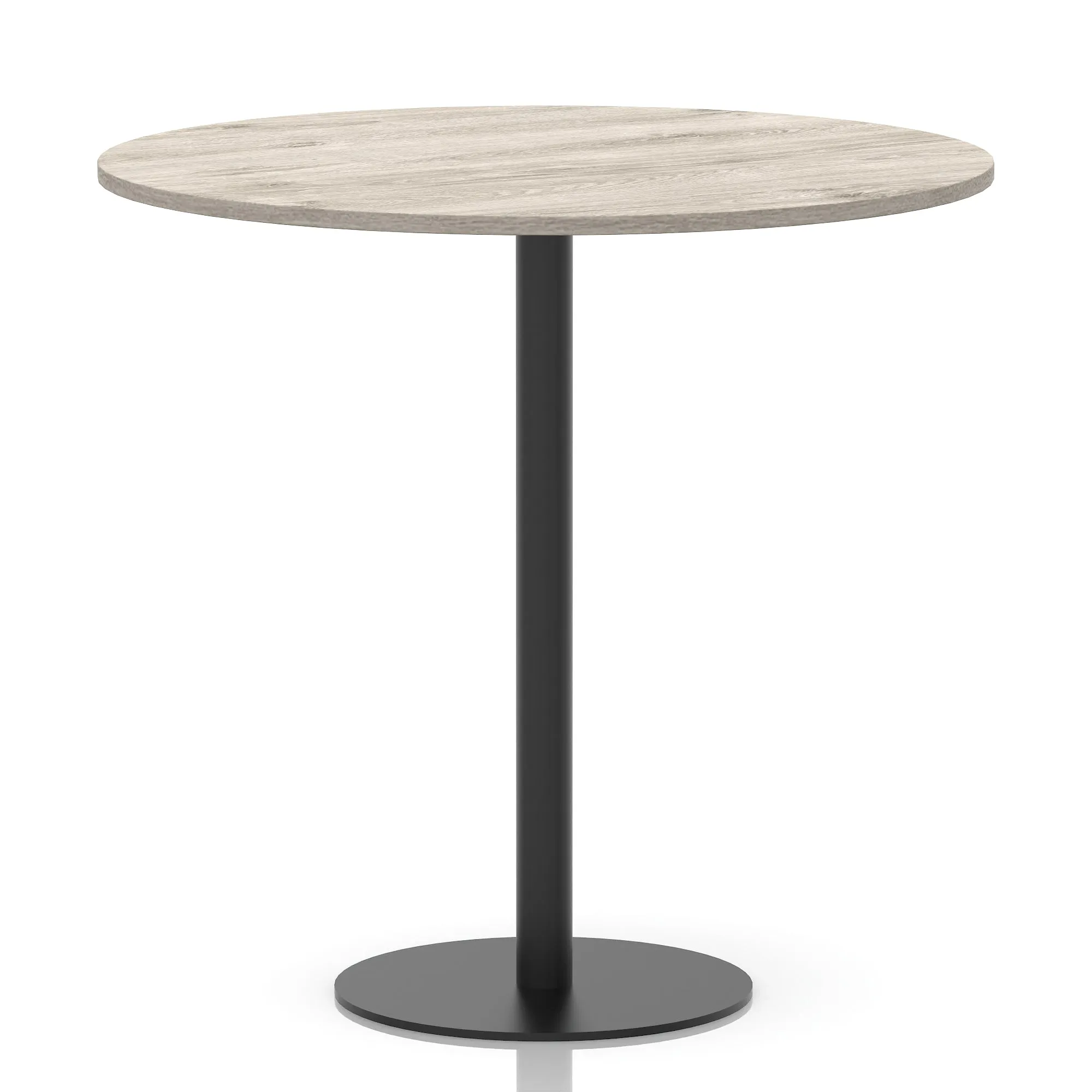 Italia Round Poseur Table Black Leg