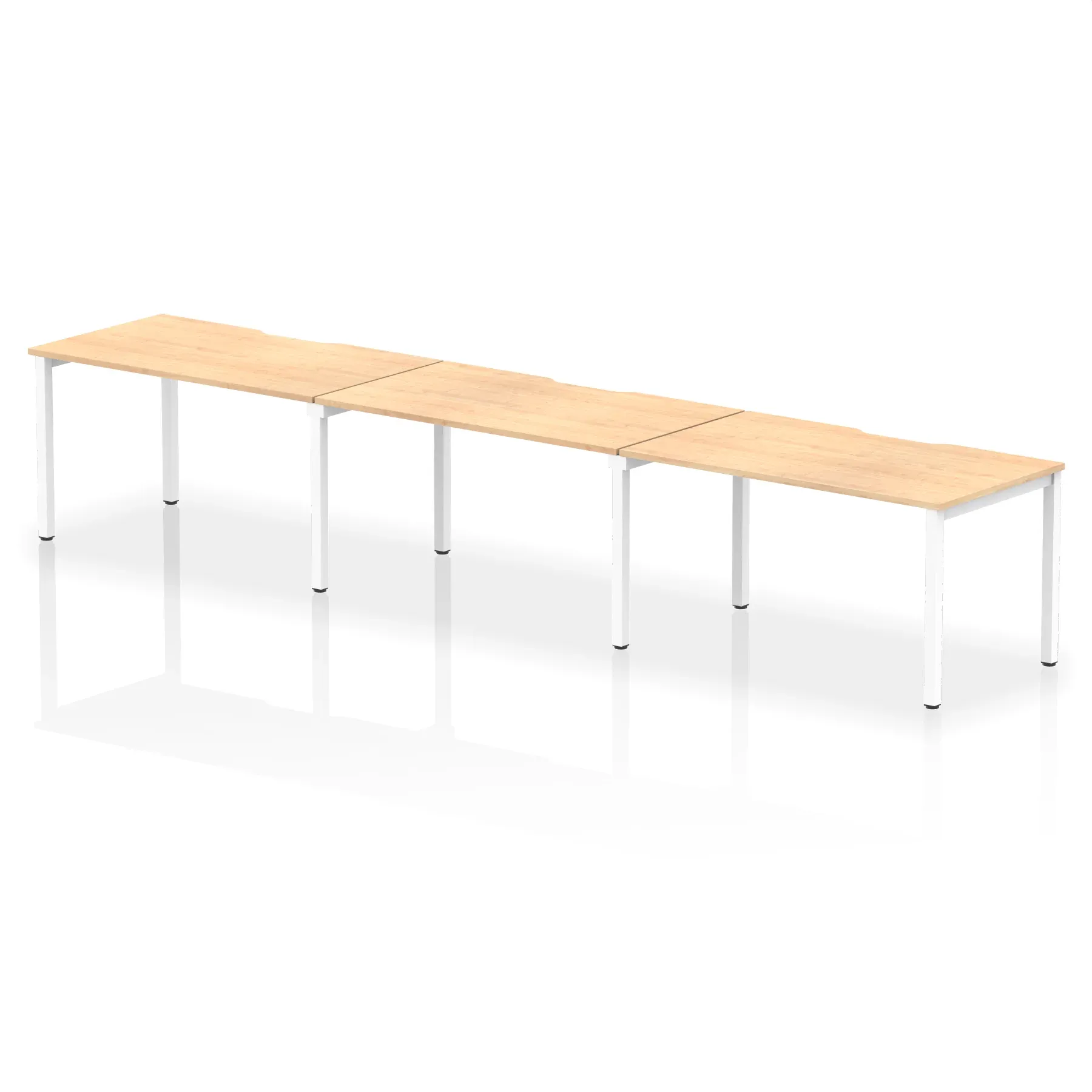 Evolve Plus Single Row Bench Desk - 3 Person