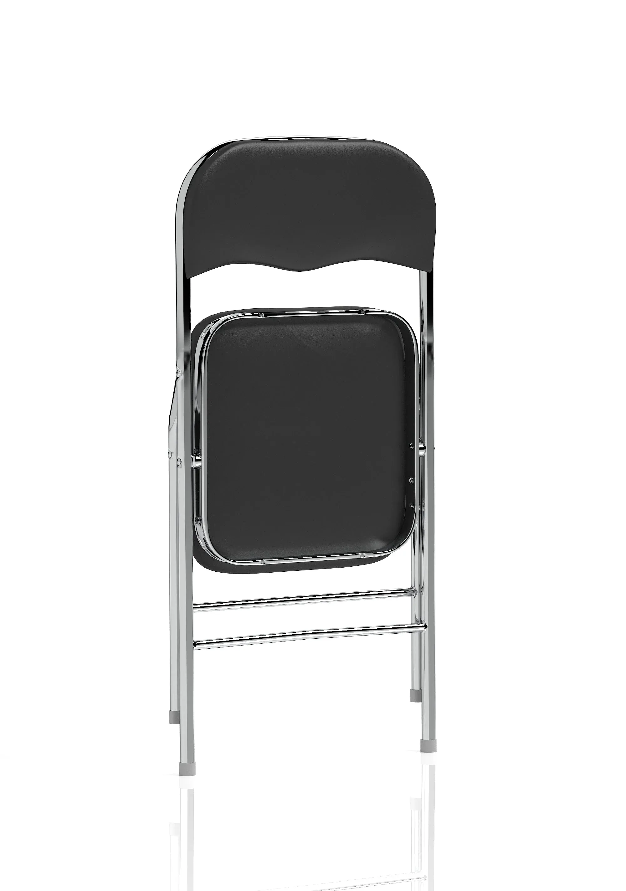 Sicily Black Polyurethane Folding Chair