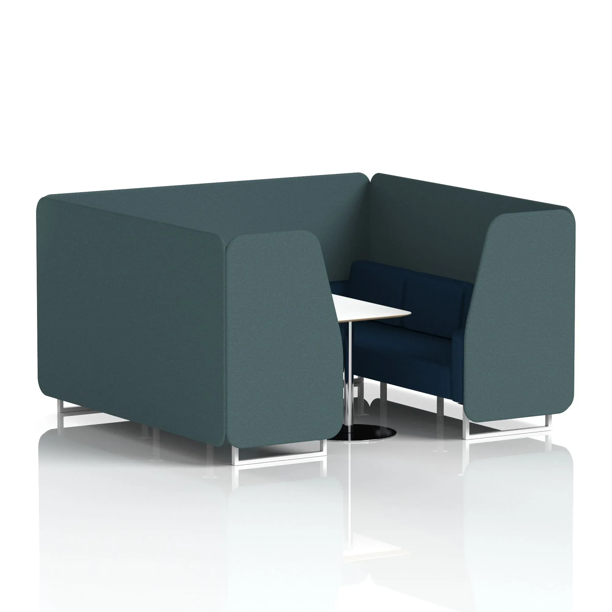 Brixworth Booth With White Table In Two Tone