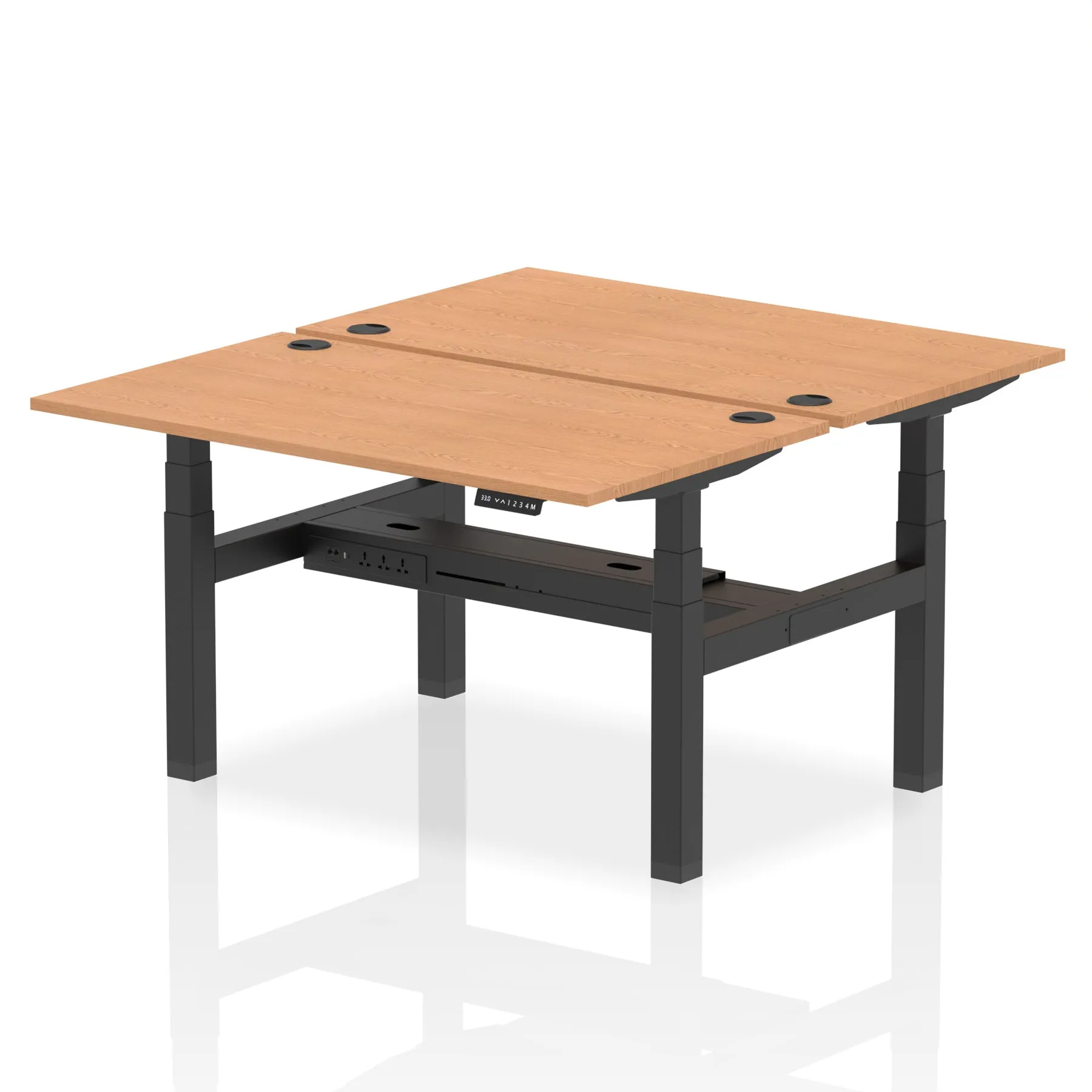 OE - Air Back-to-Back Height Adjustable Bench Desk - 2 Person