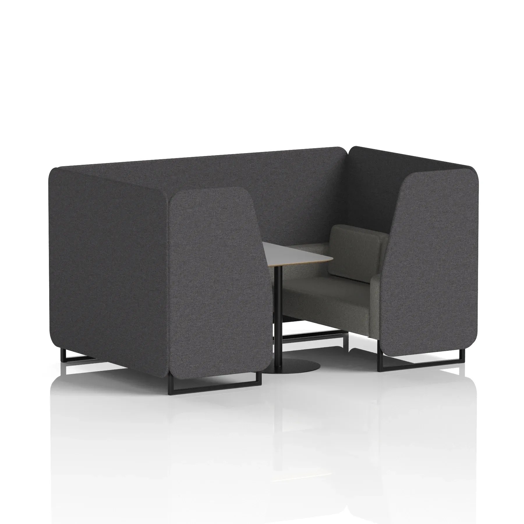 Brixworth Booth With Grey Table In Two Tone