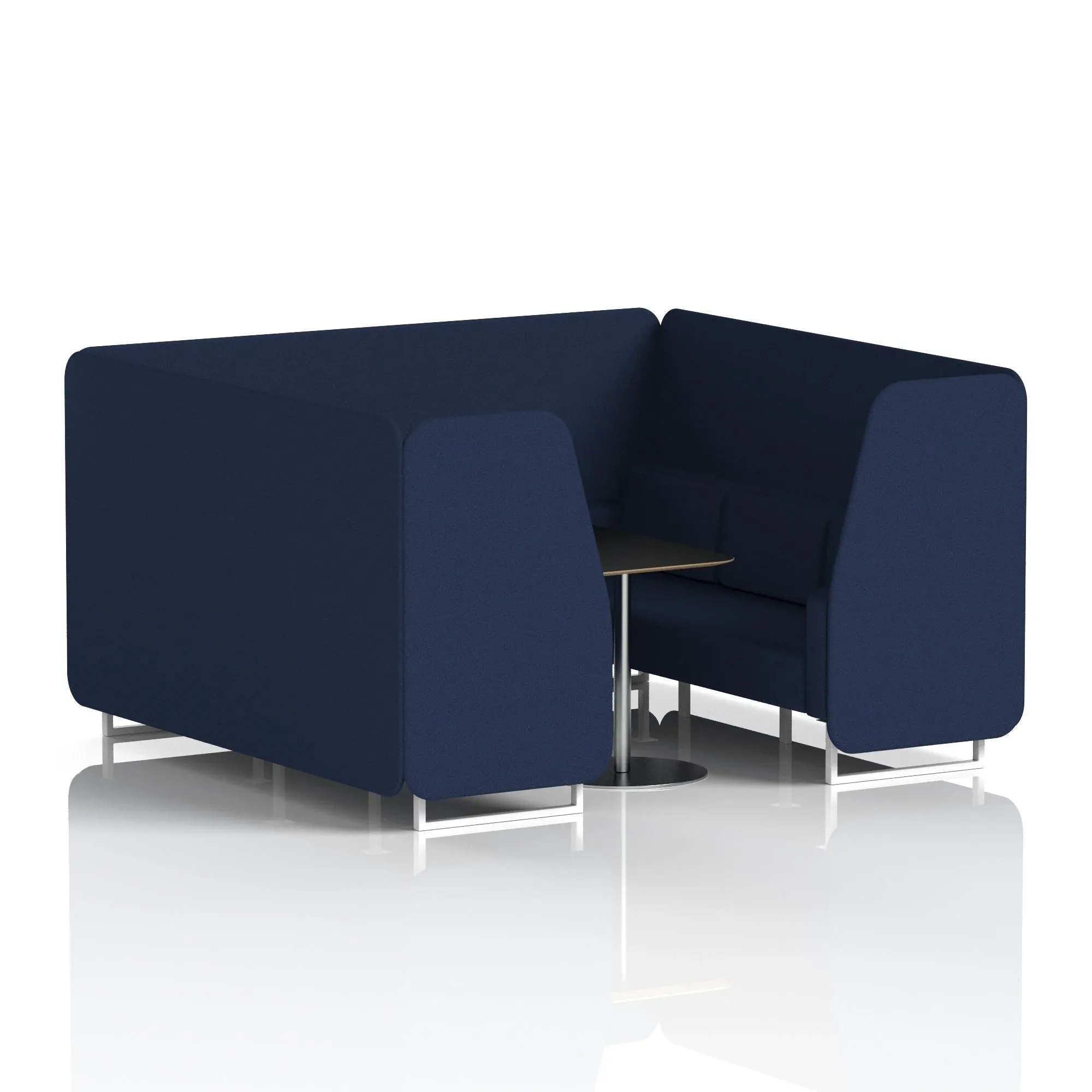 Brixworth Booth With Black Table In Single Tone
