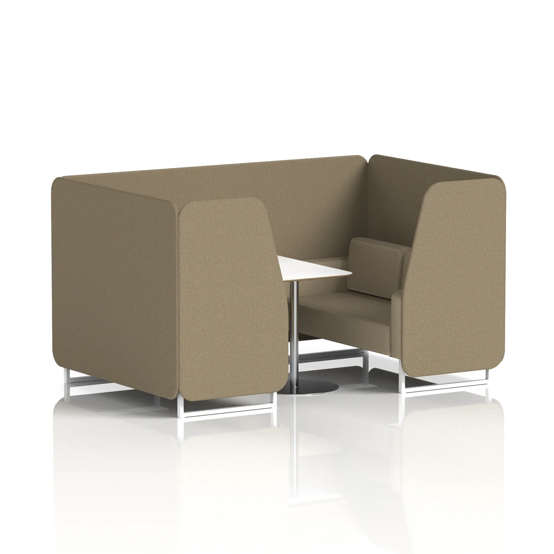 Brixworth Booth With White Table In Two Tone