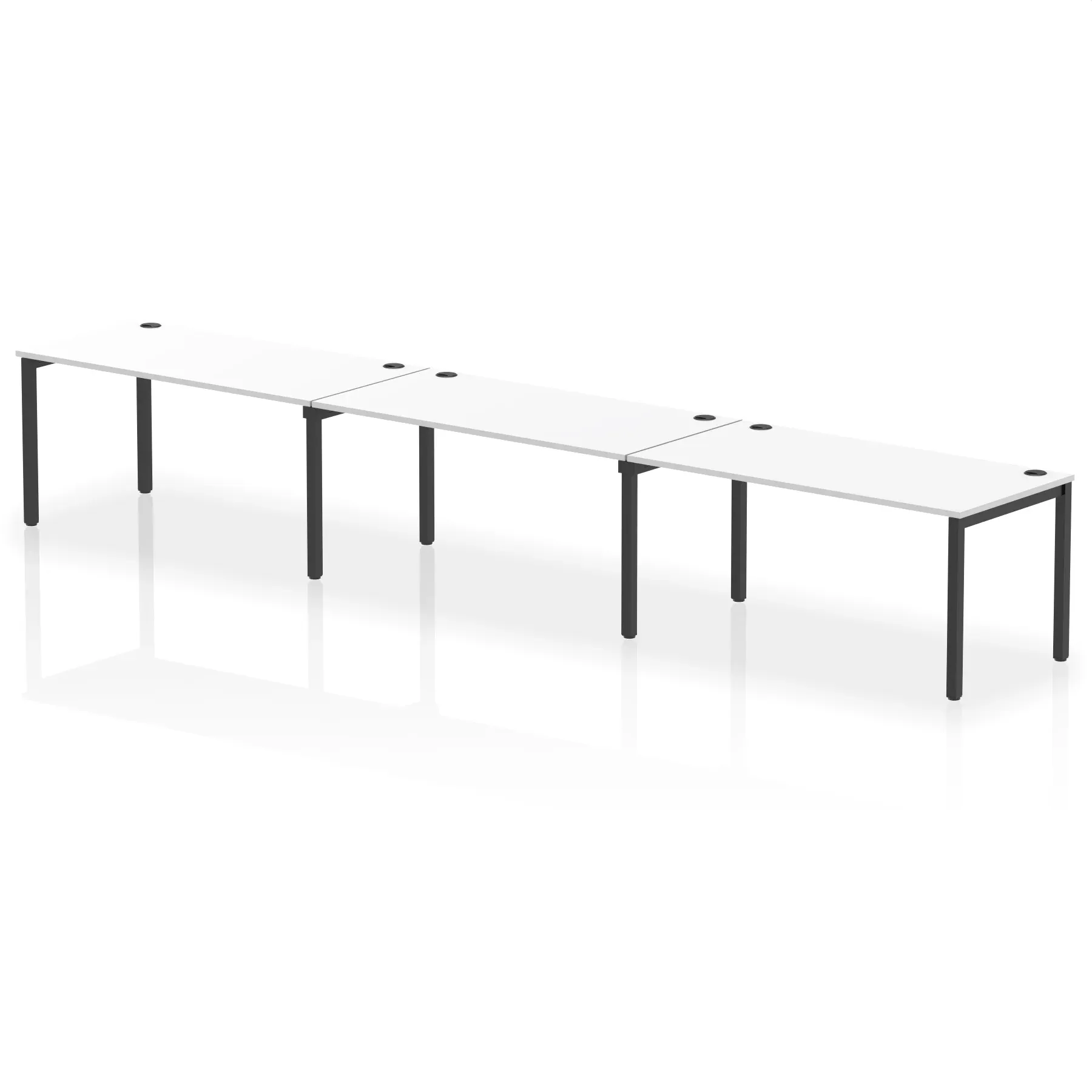 Impulse Single Row Bench Desk - 3 Person
