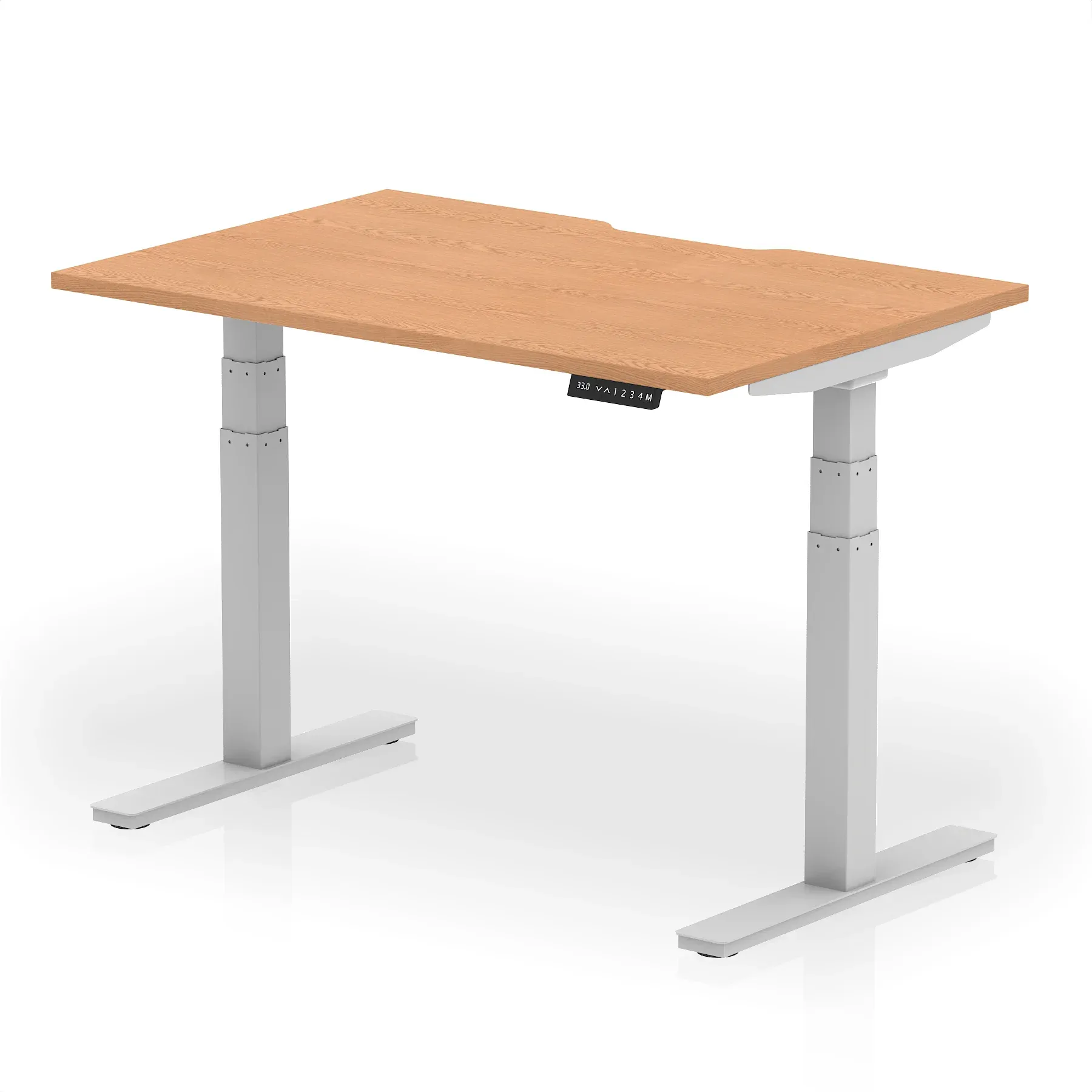 Air Scalloped Edge Height Adjustable Office Desk