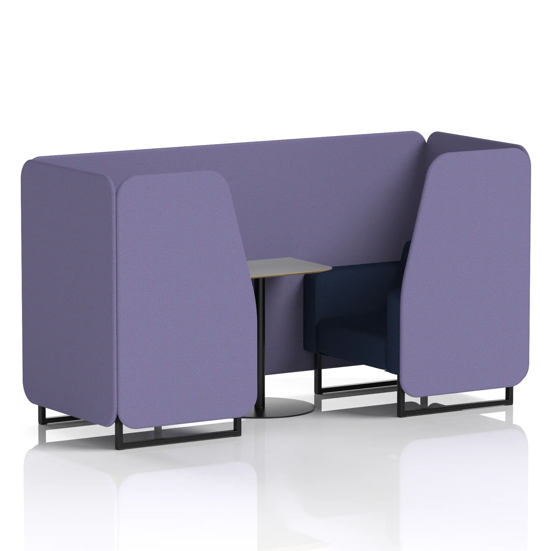Brixworth Booth With Grey Table In Two Tone