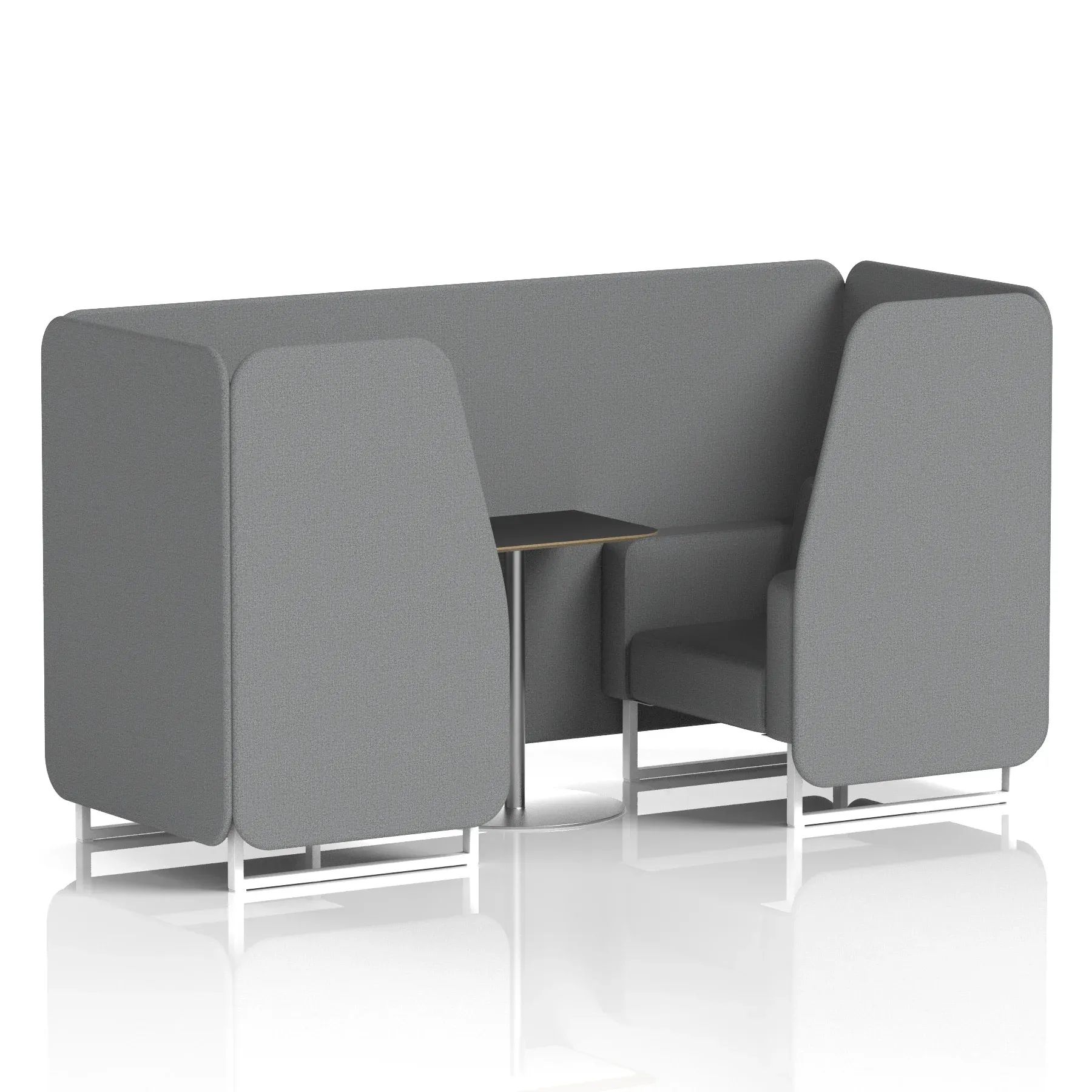 Brixworth Booth With Black Table In Single Tone