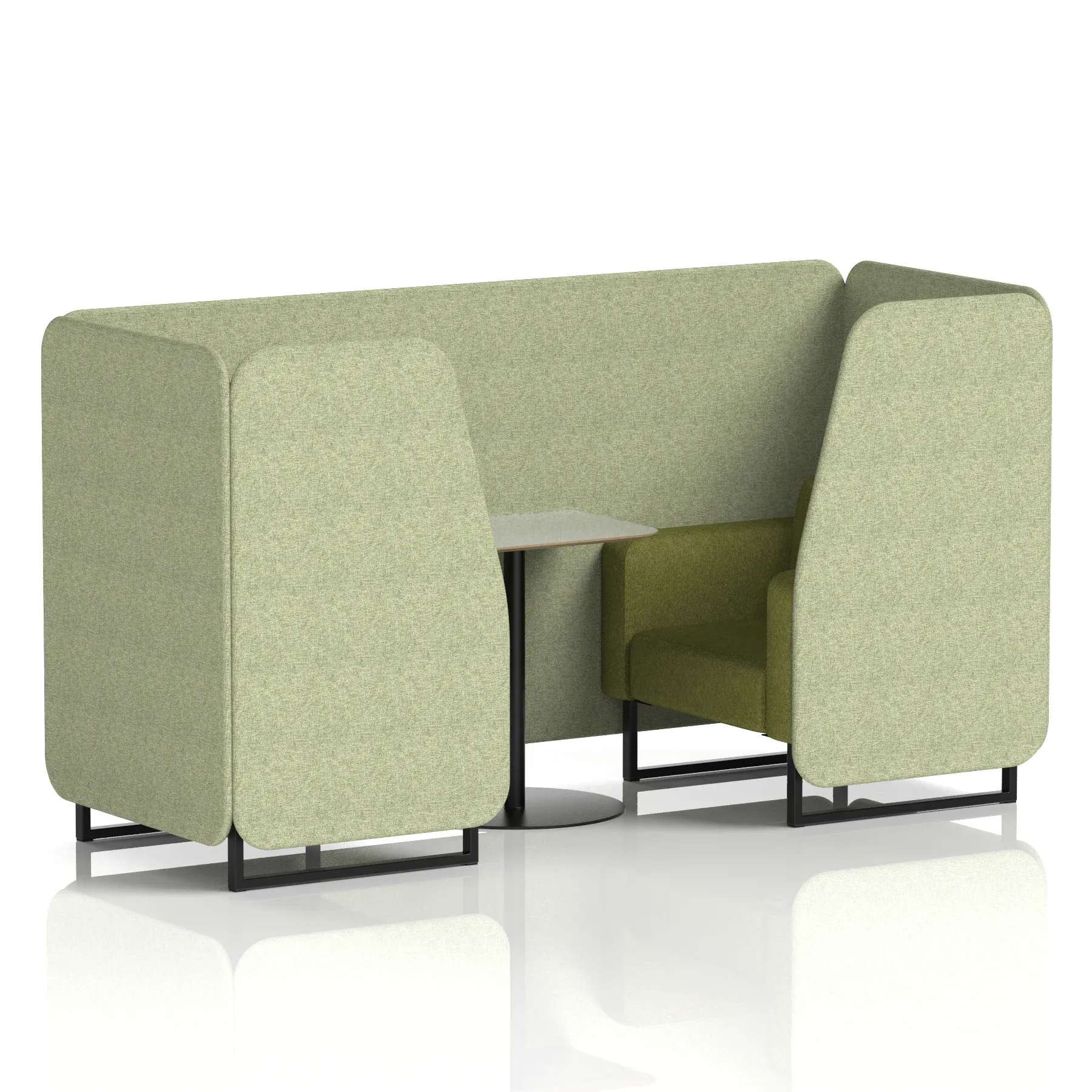 Brixworth Booth With Grey Table In Two Tone