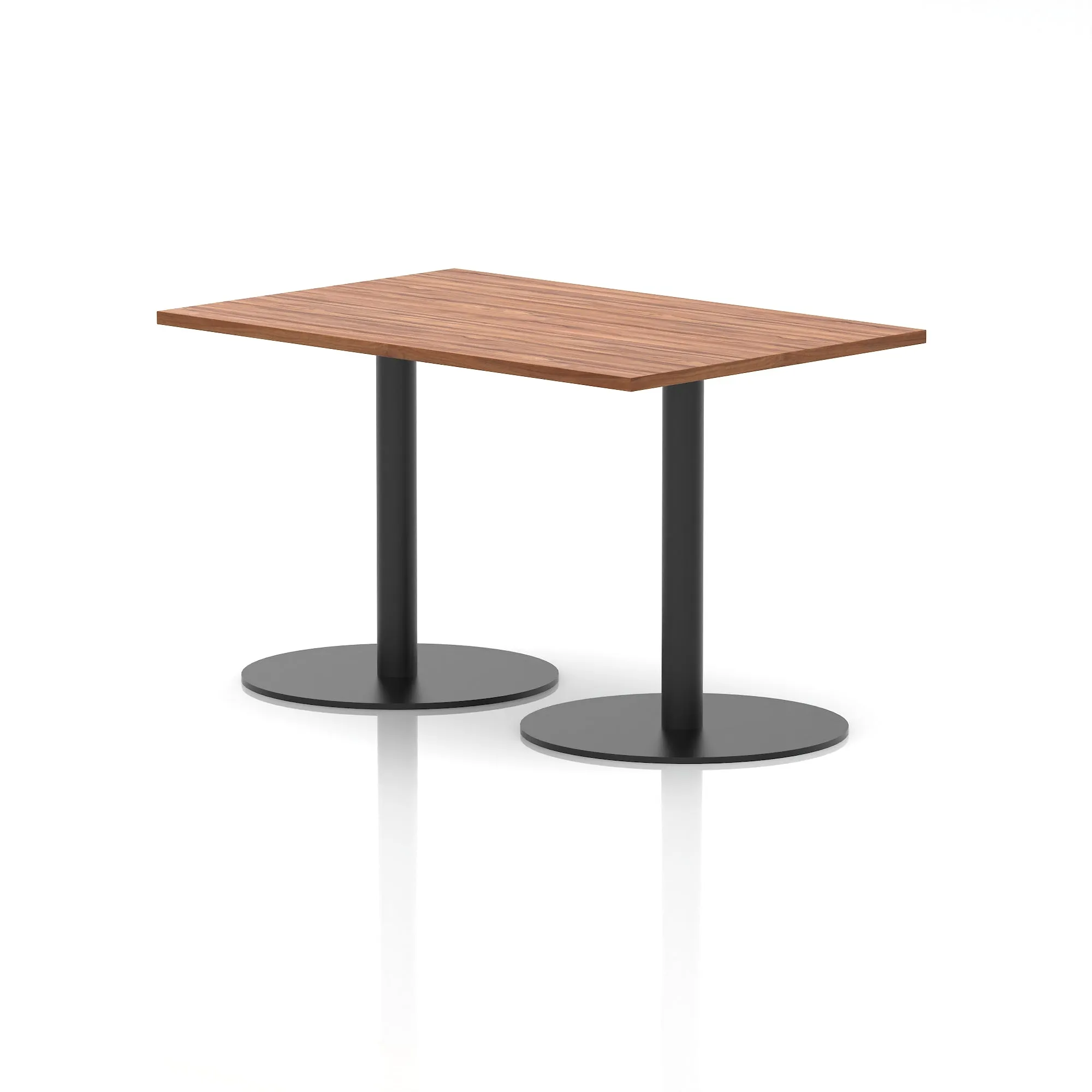 Italia Rectangular Poseur Table Black Leg