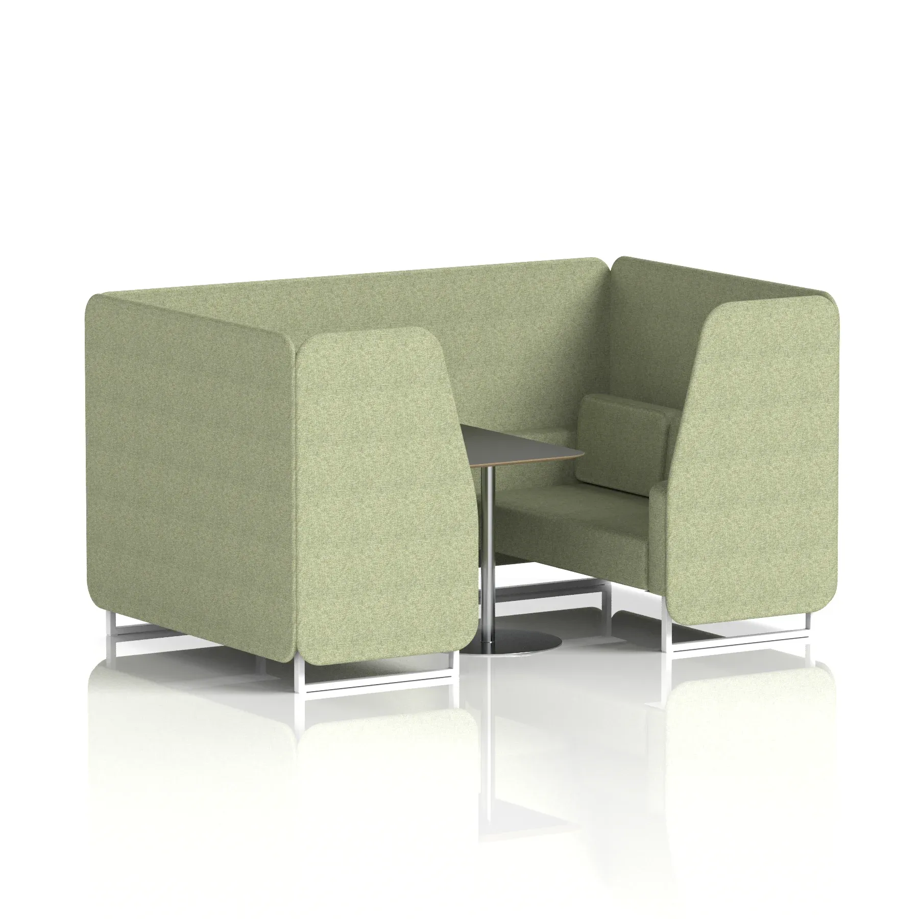 Brixworth Booth With Black Table In Single Tone