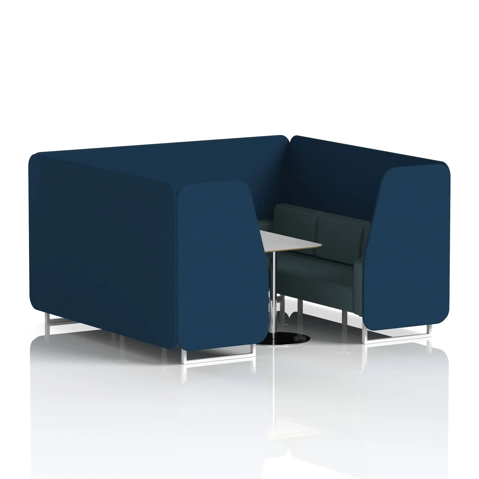 Brixworth Booth With Grey Table In Two Tone